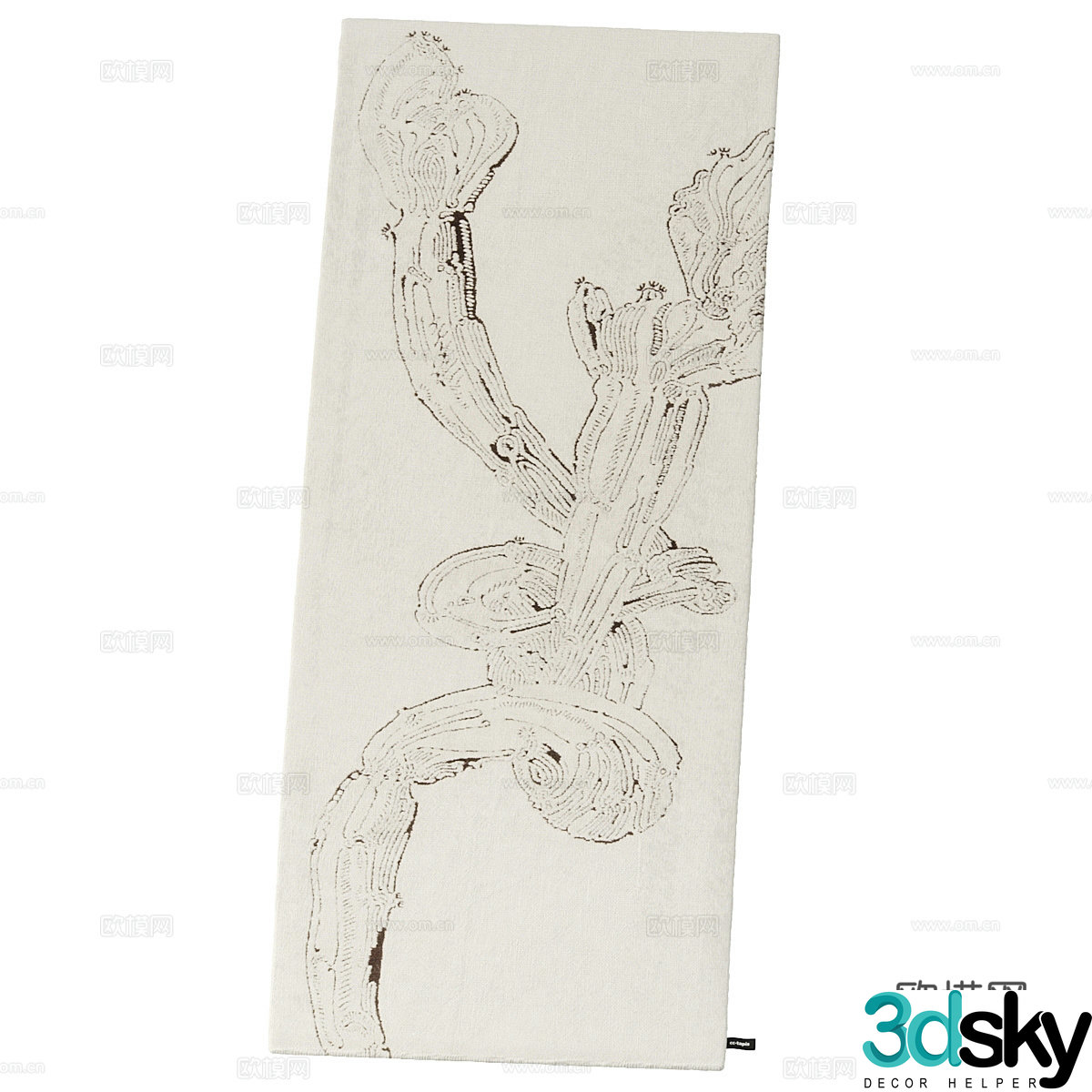 Abstract painting texture painting decorative painting 3d model