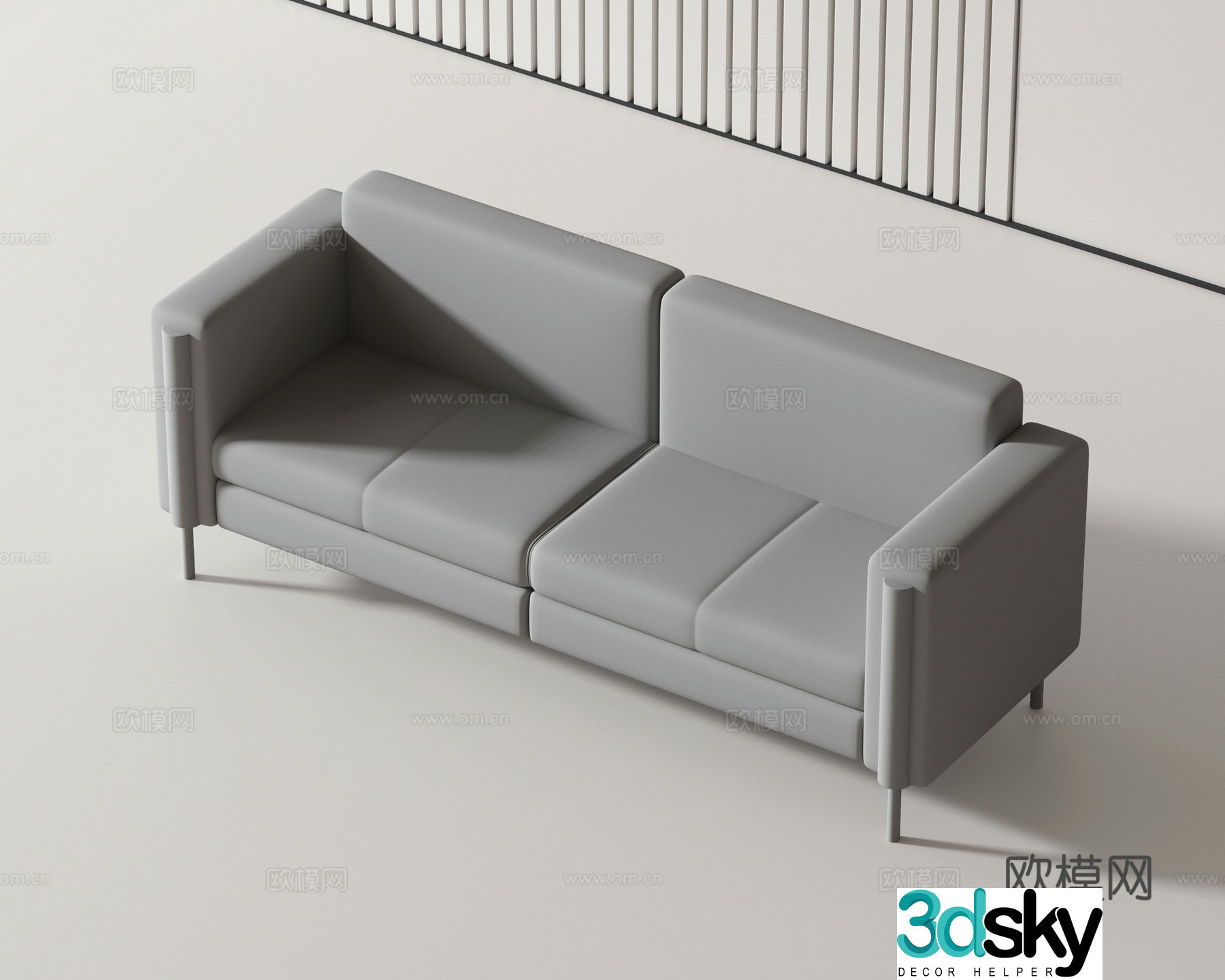 Modern love sofa 3d model