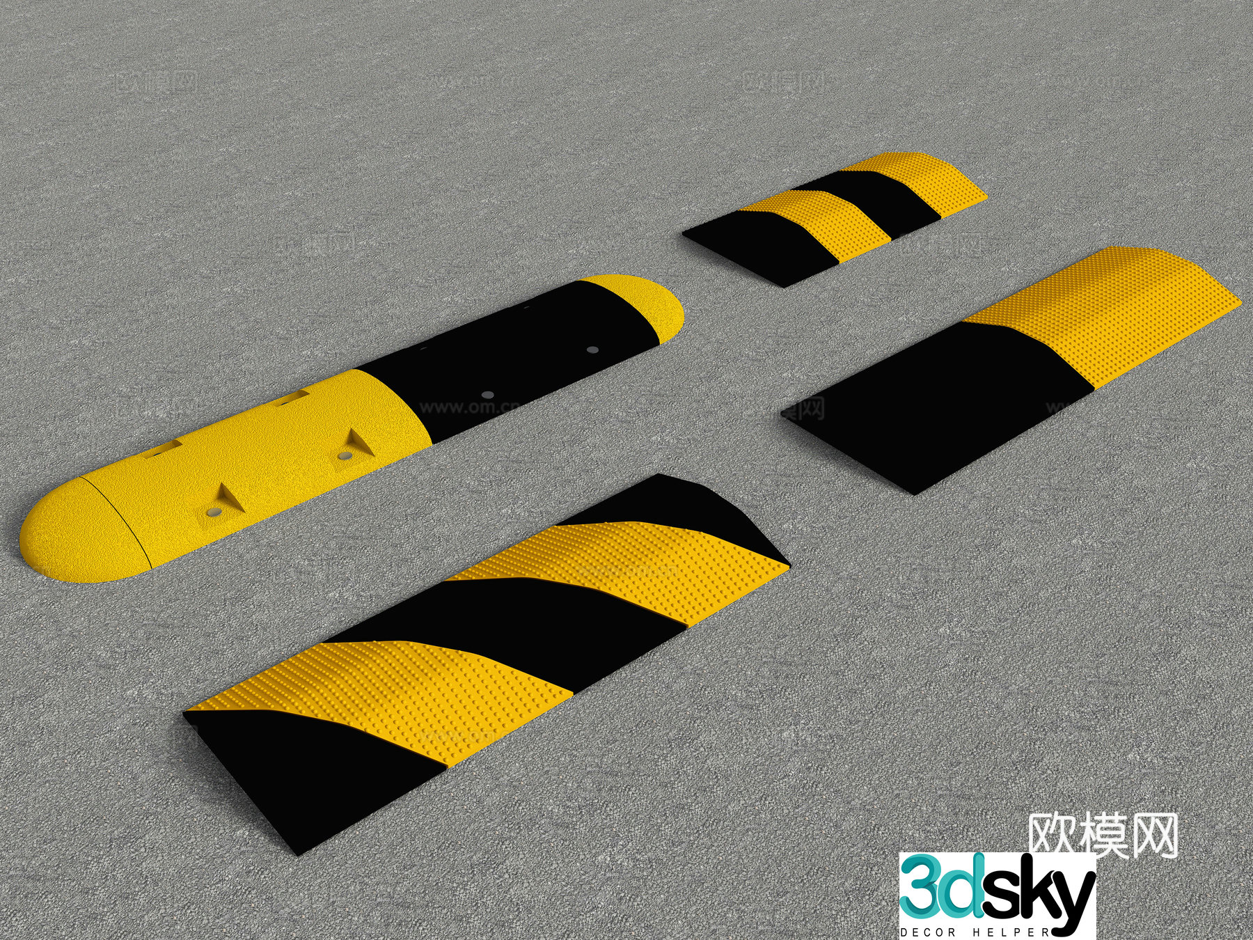 speed bump 3d model