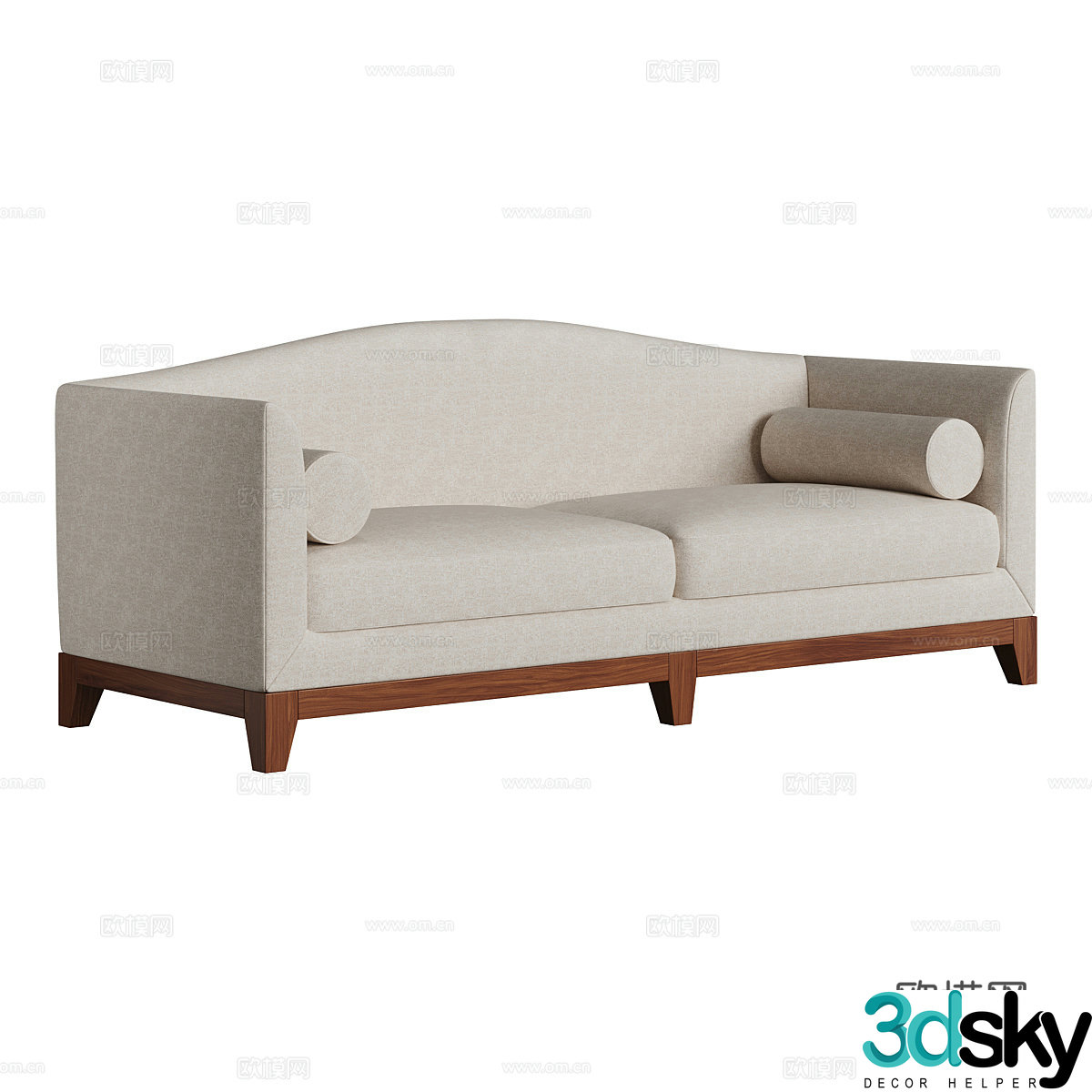 Nordic loveseat 3d model