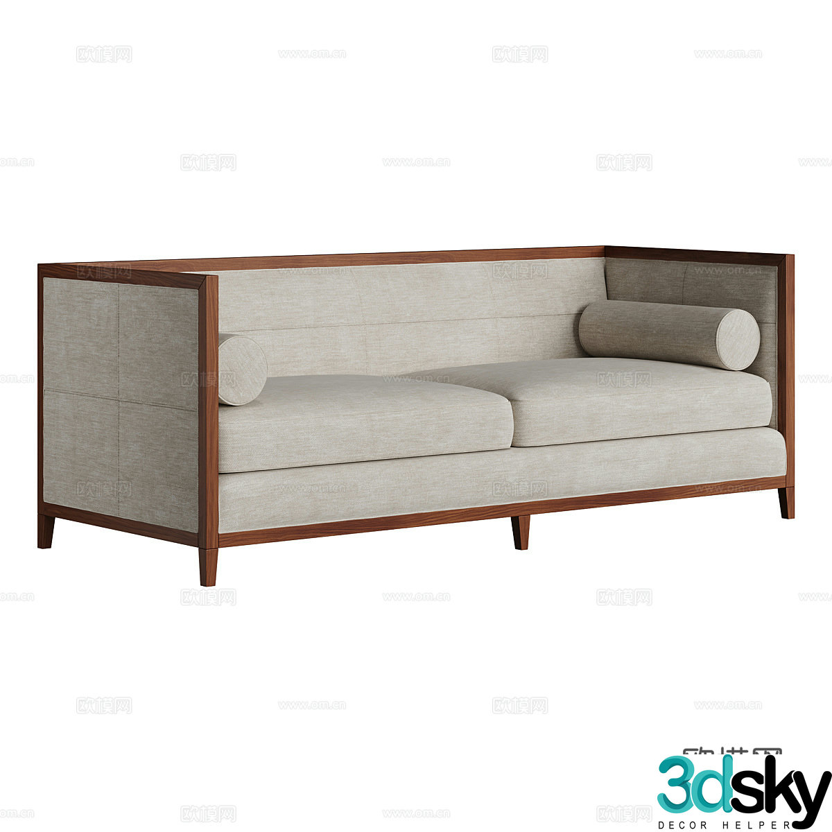 Double sofa 3d model