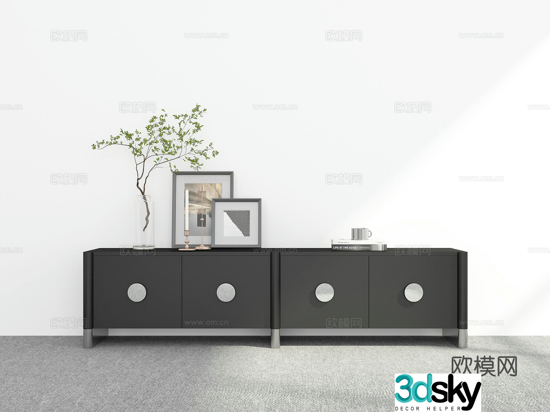 Modern TV cabinet 3d model