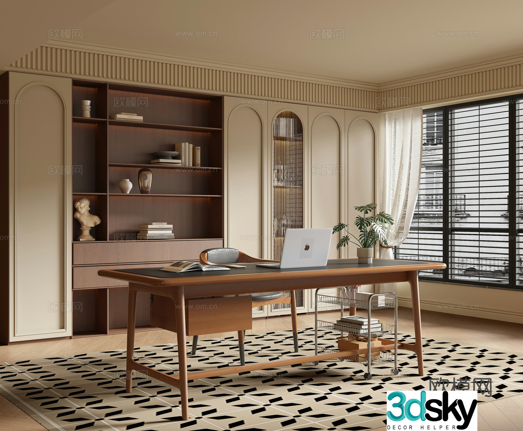 French study 3d model