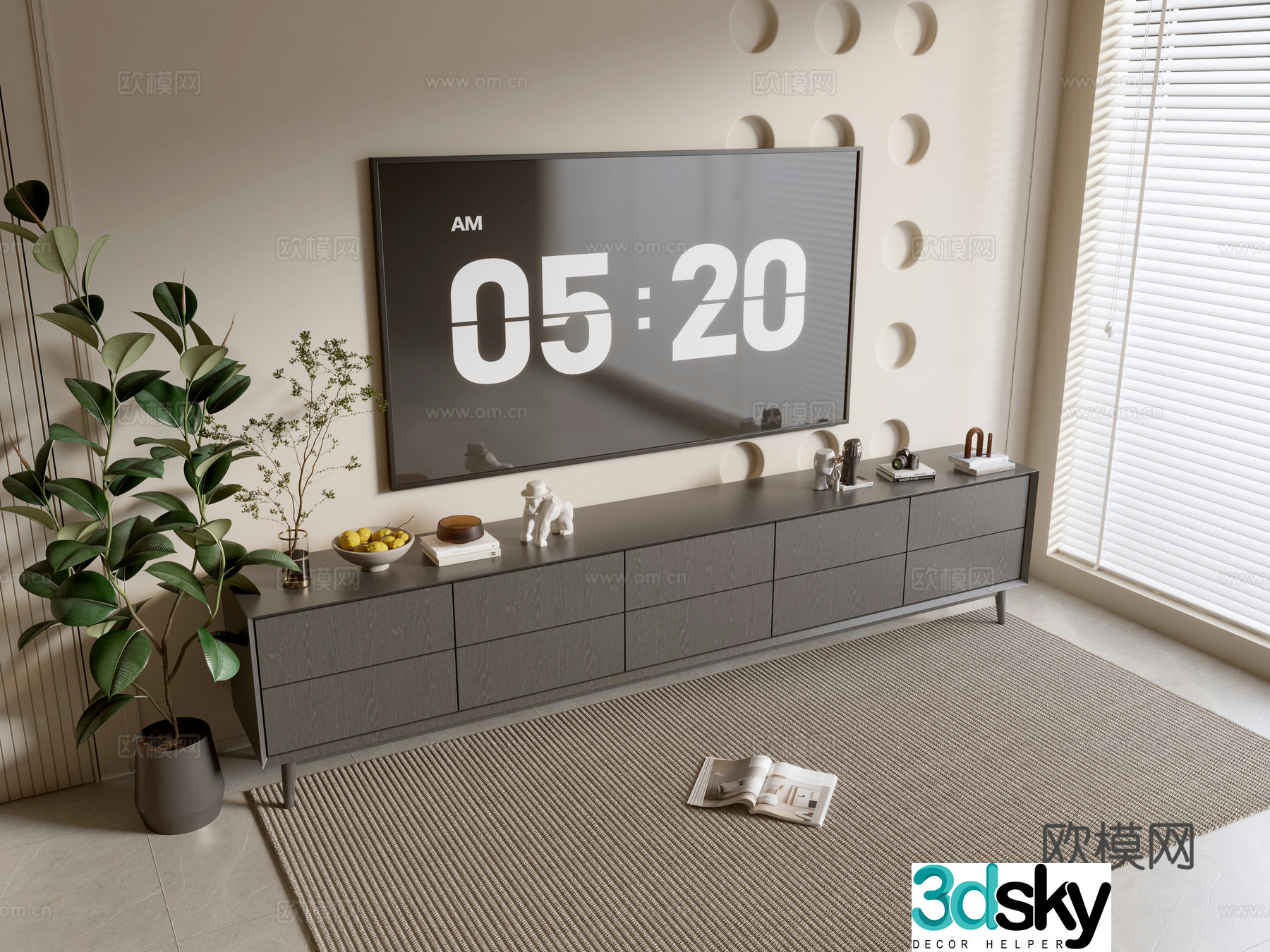 Modern TV cabinet 3d model