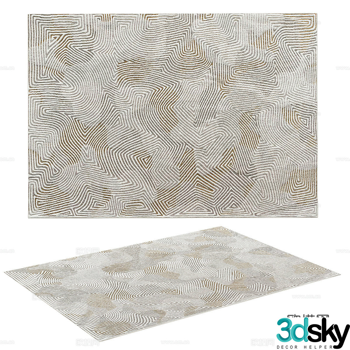 square carpet 3d model