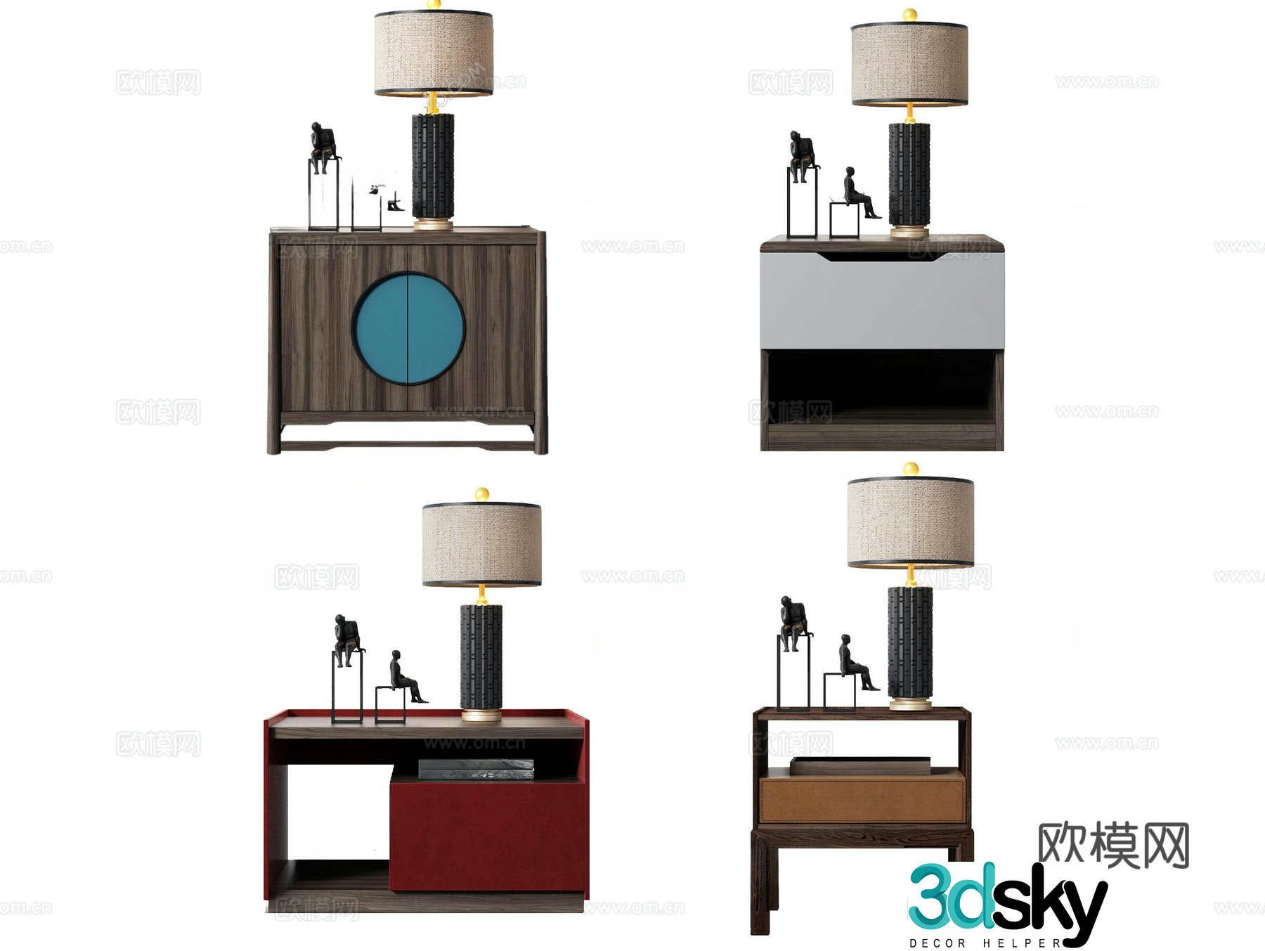 bedside table 3d model