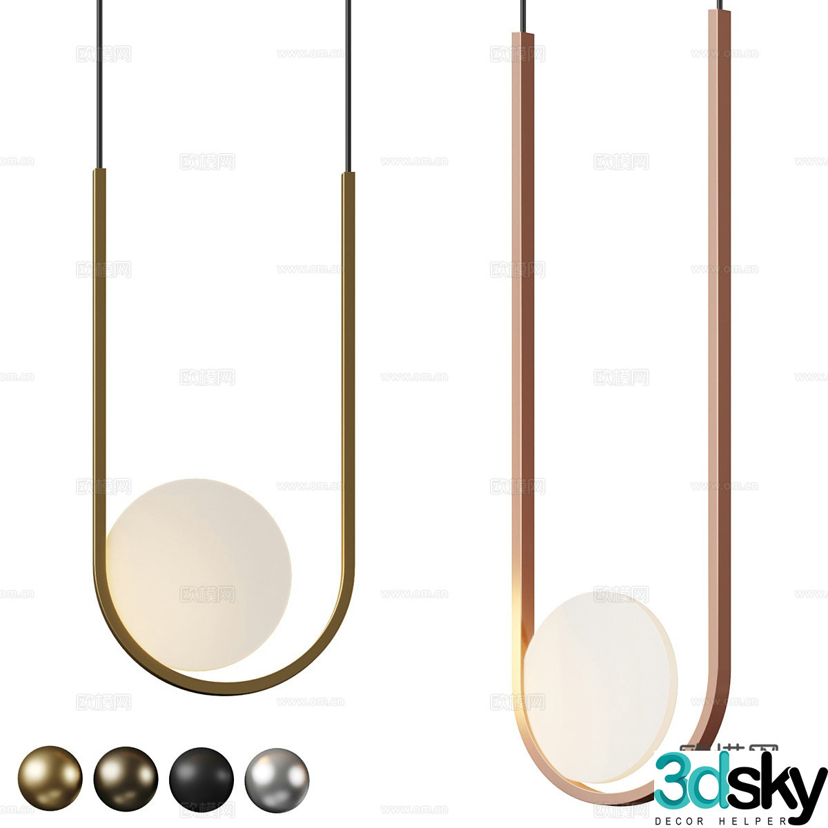 Creative chandelier 3d model
