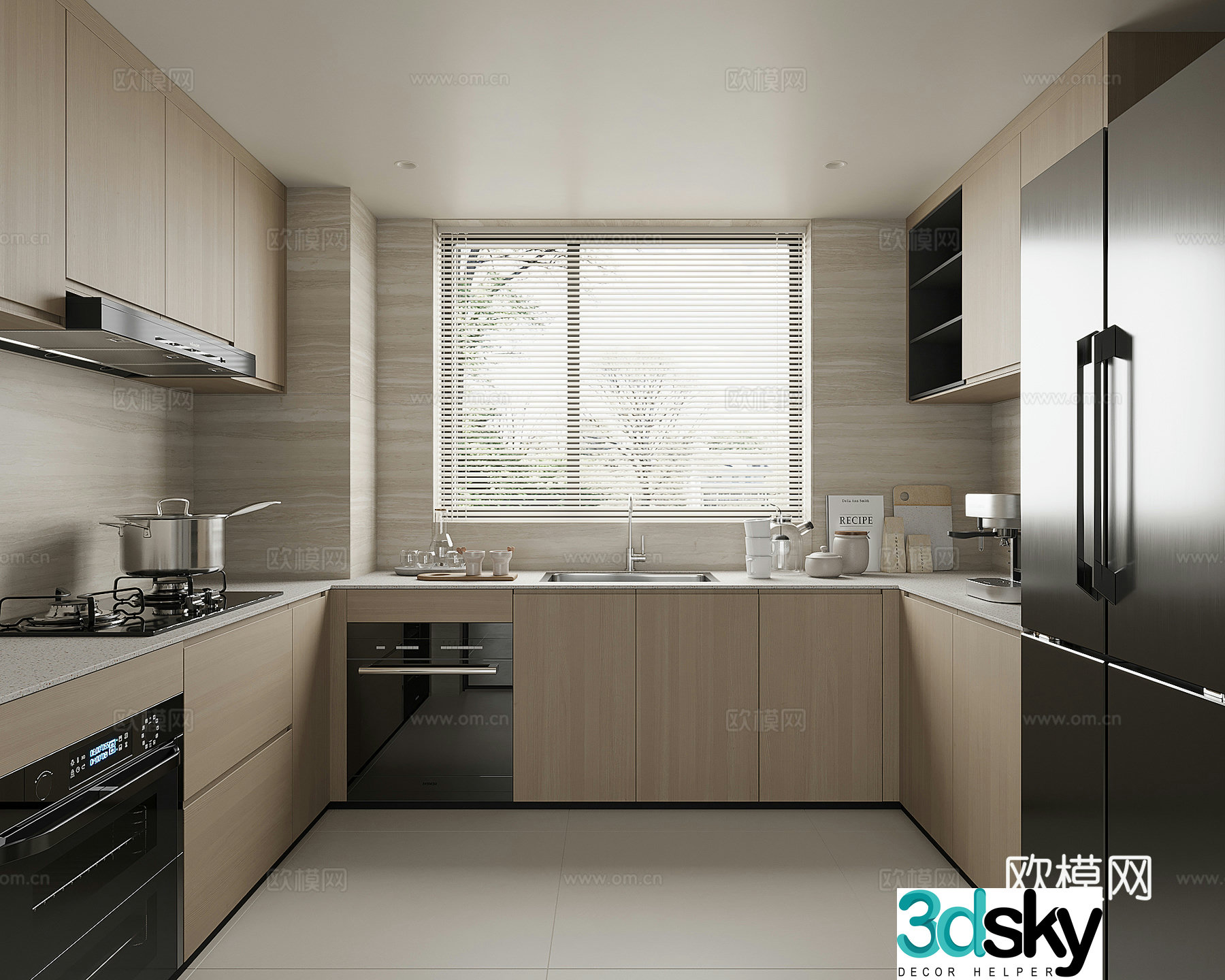 Modern kitchen 3d model