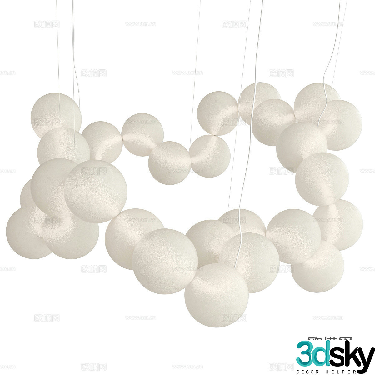 Spherical chandelier series chandelier 3d model
