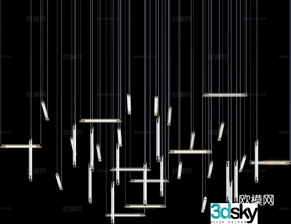 Creative chandelier 3d model