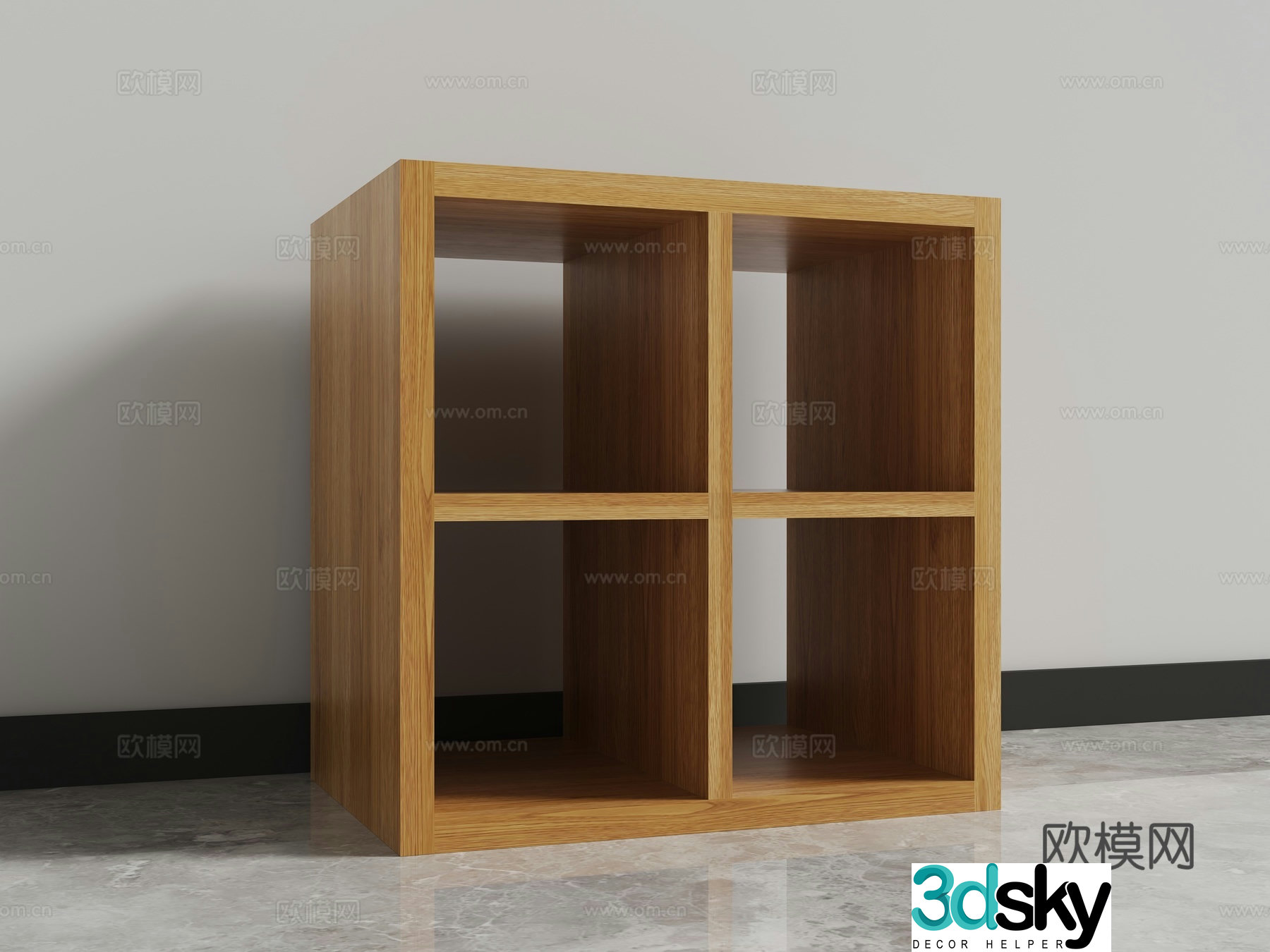 bookcase bookshelf 3d model