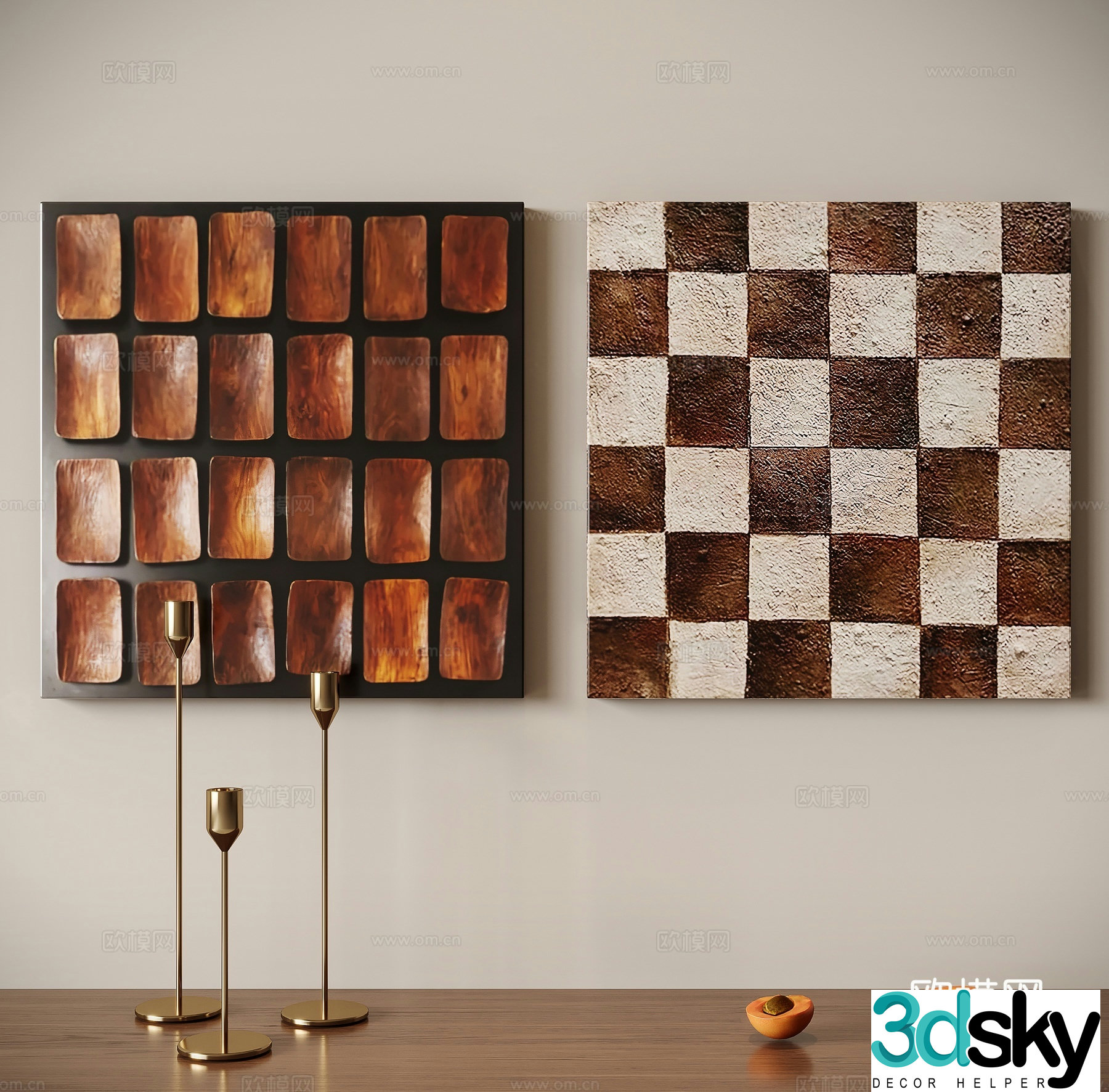Medieval style three-dimensional painting decorative painting 3d model