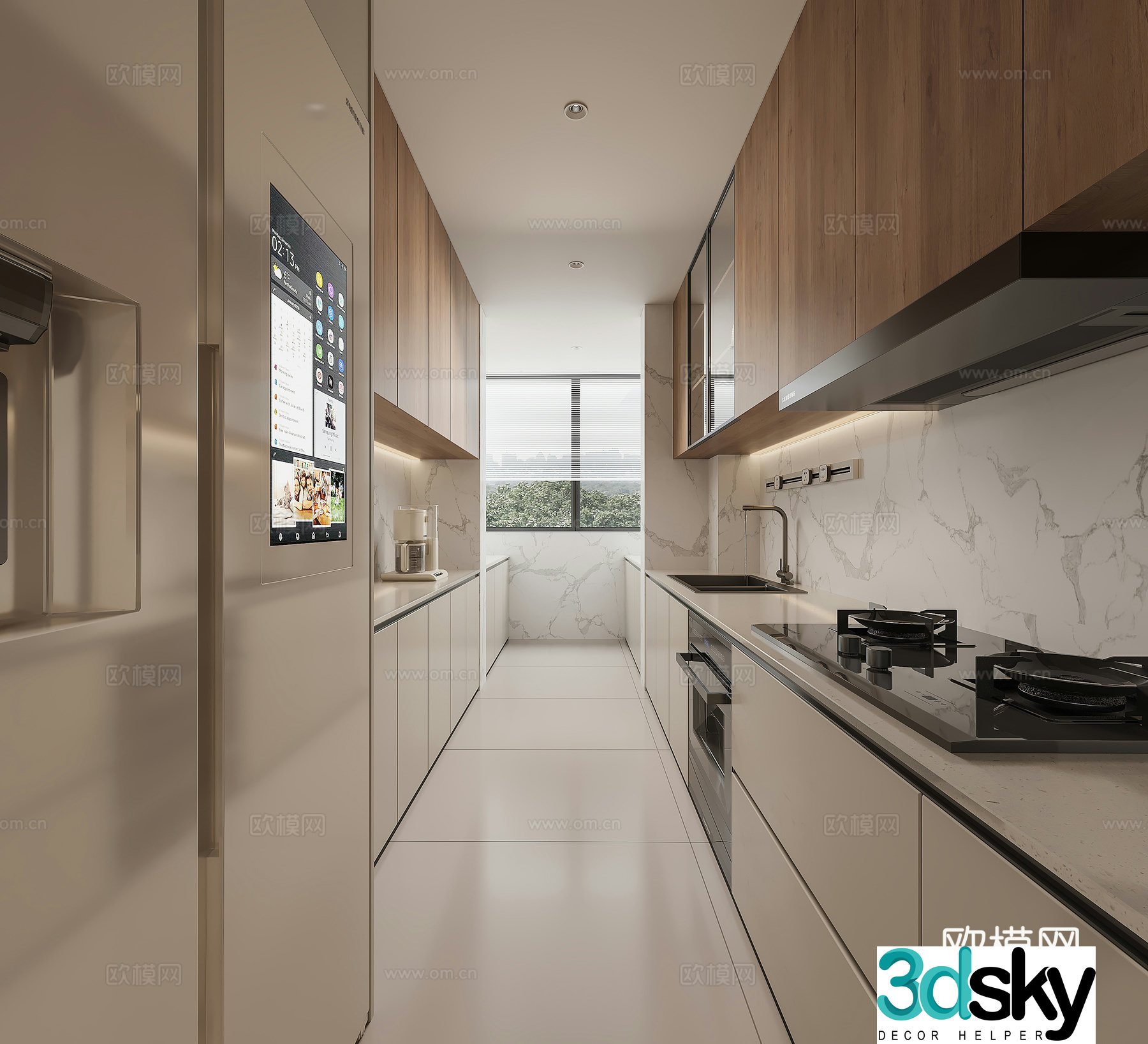 Modern kitchen 3d model