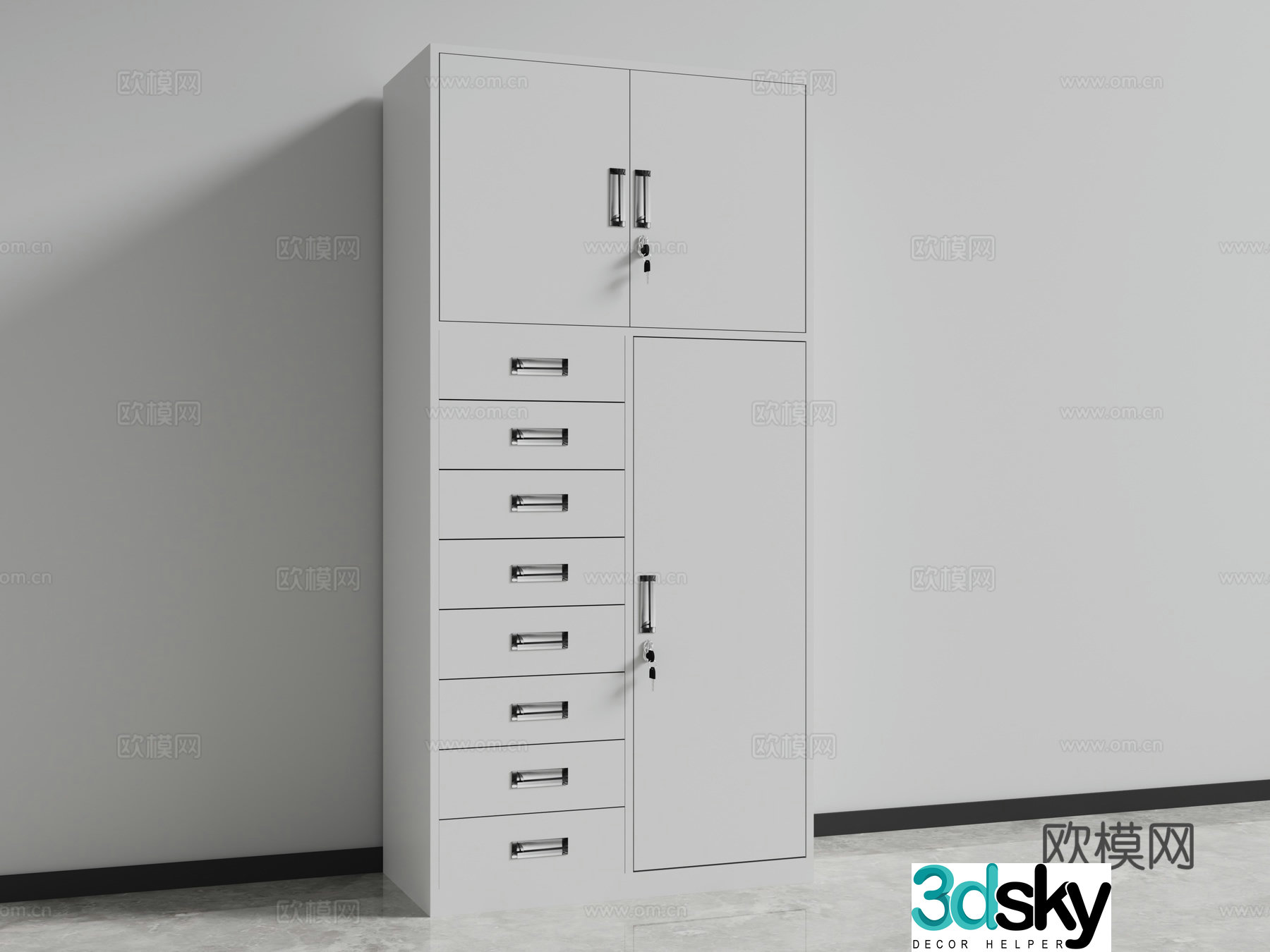 File cabinet filing cabinet information cabinet 3d model