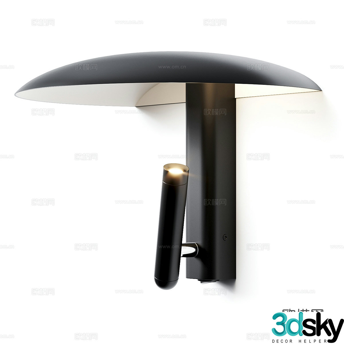 Modern minimalist wall lamp 3d model