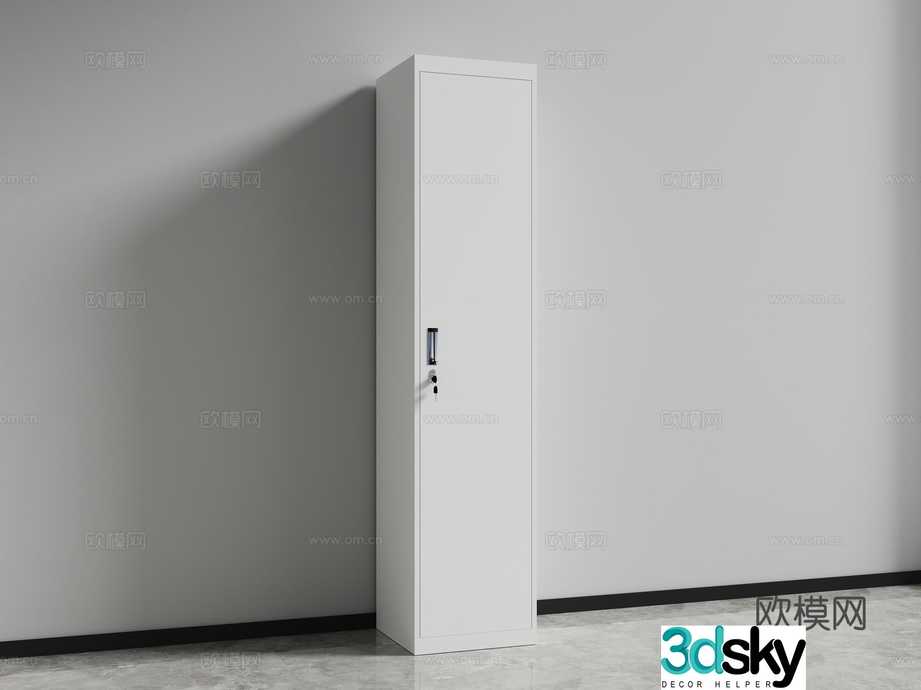 Single door cabinet file cabinet file cabinet 3d model