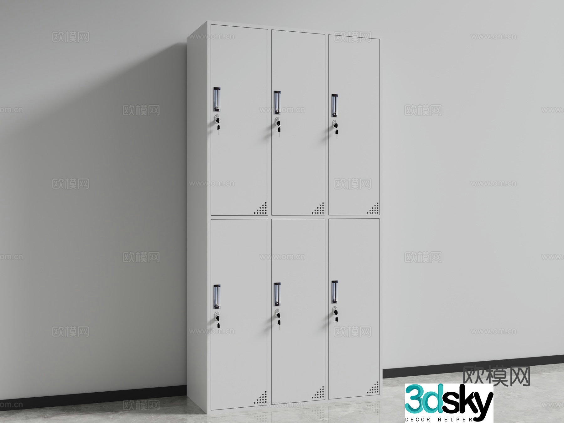 Modern filing cabinet filing cabinet 3d model