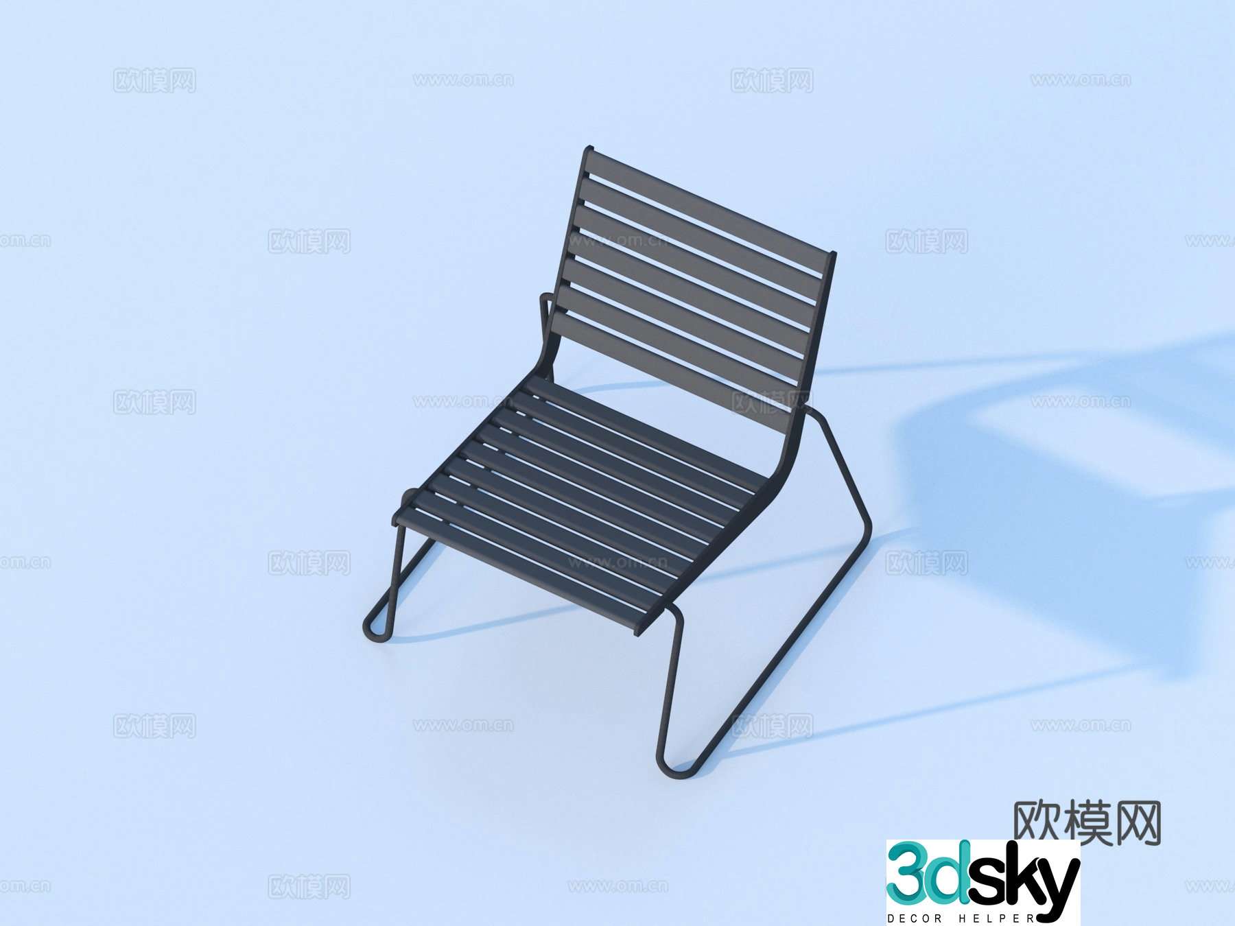 leisure chair seat outdoor chair 3d model