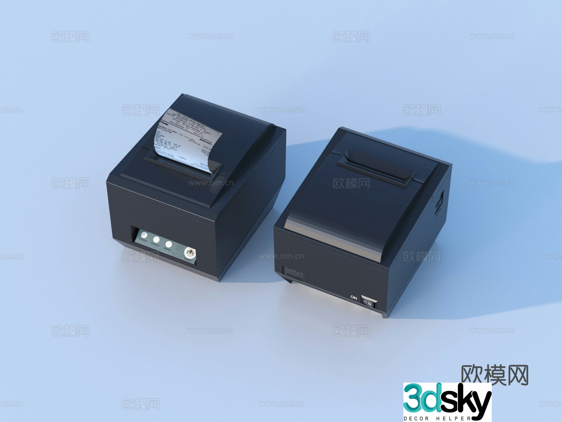 Small ticket machine office supplies 3d model