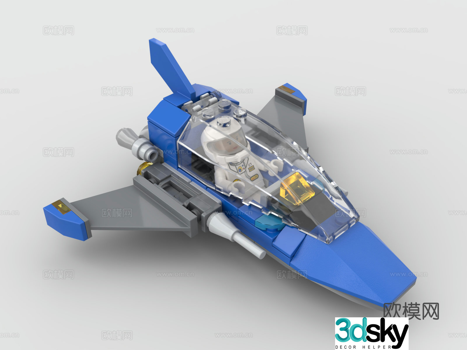 LEGO LEGO toys building block airplane fighter 3d model