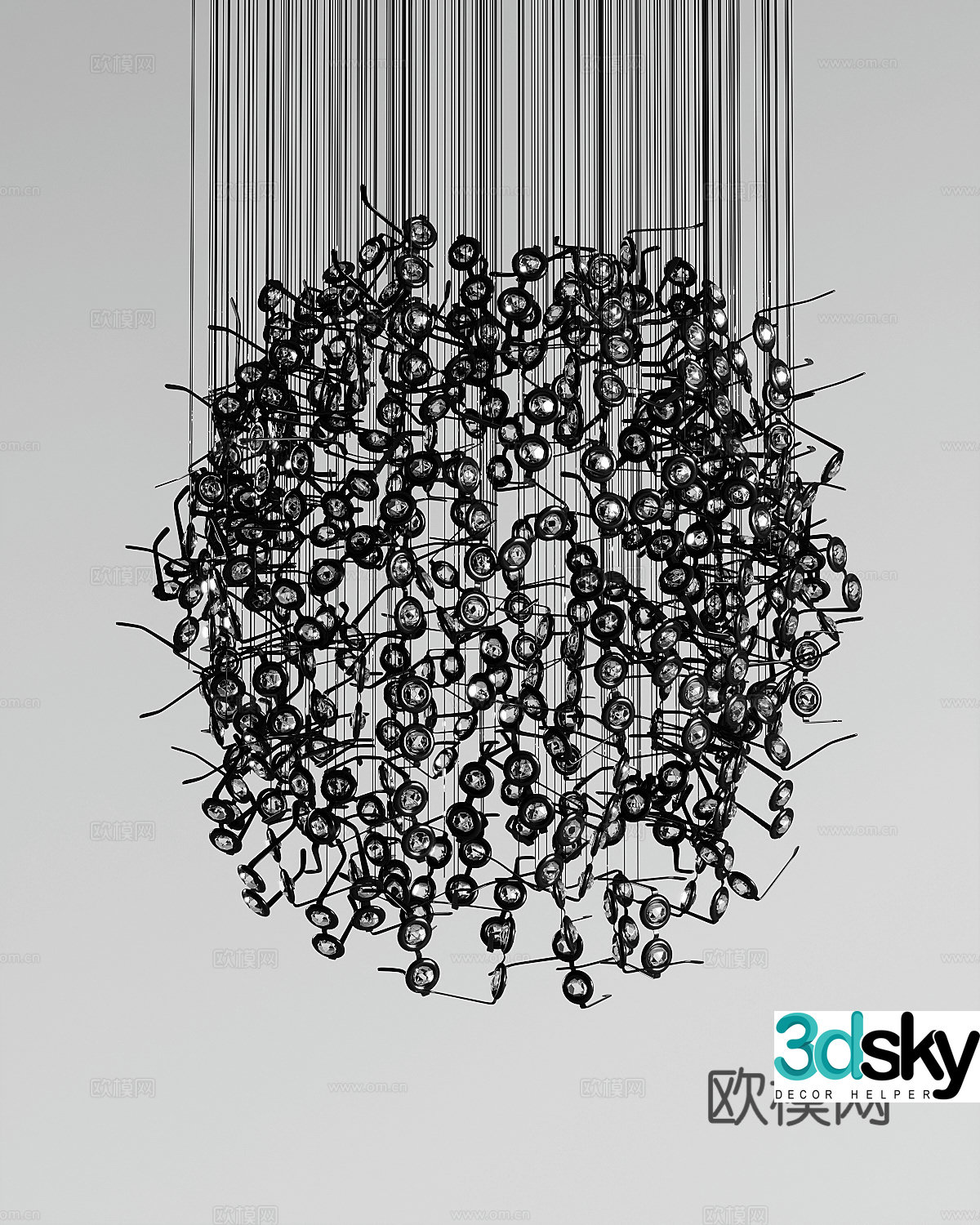 Modern decorative lamp 3d model