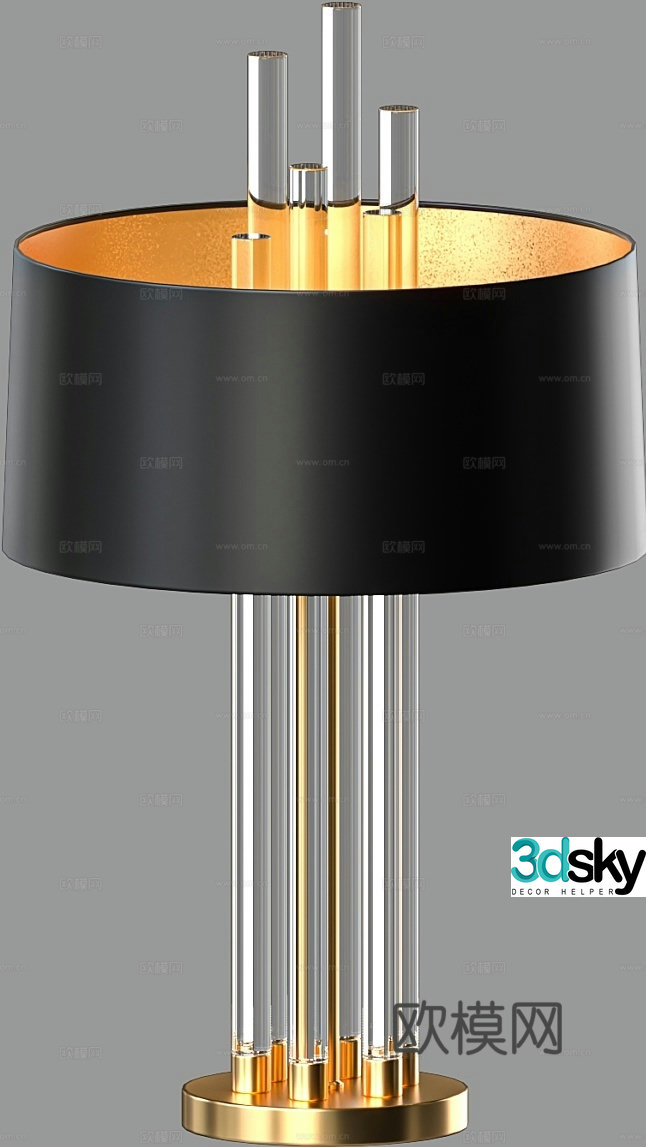 Modern desk lamp 3d model