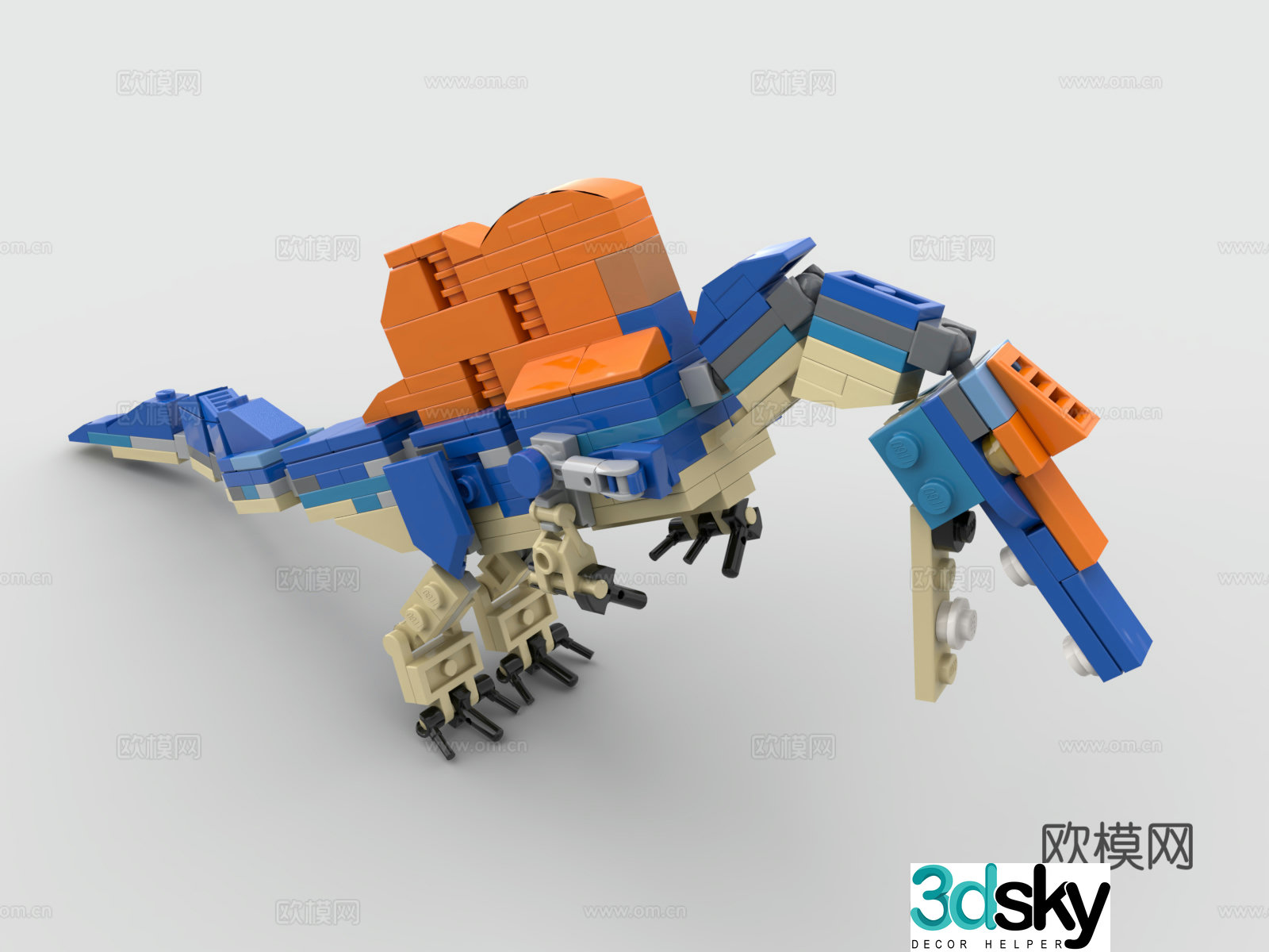 LEGO LEGO toys building blocks cartoon dinosaur 3d model