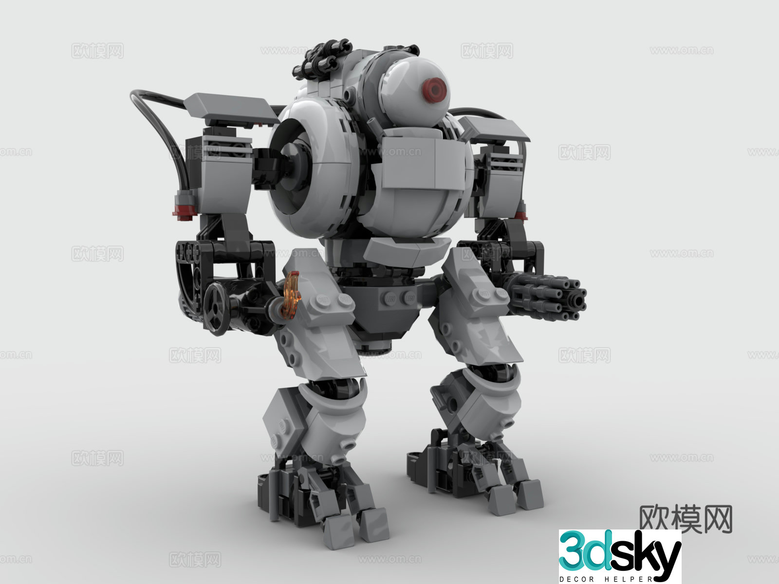 LEGO LEGO toys building block robot Gundam battle mecha 3d model