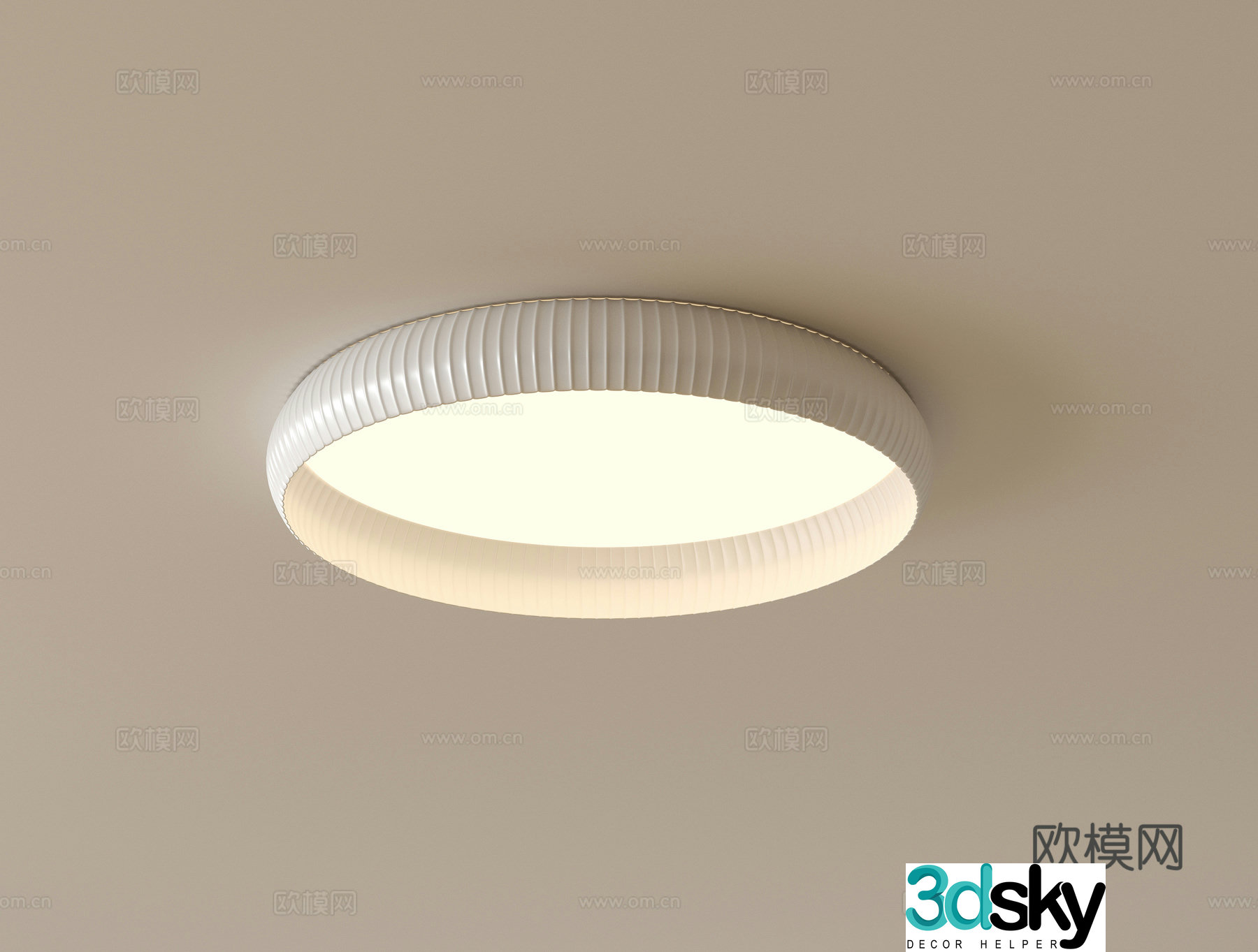 Modern round ceiling lamp 3d model