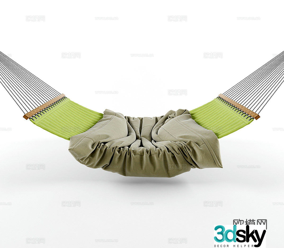 Outdoor hammock swing 3d model