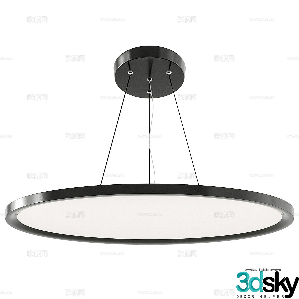 Art chandelier 3d model