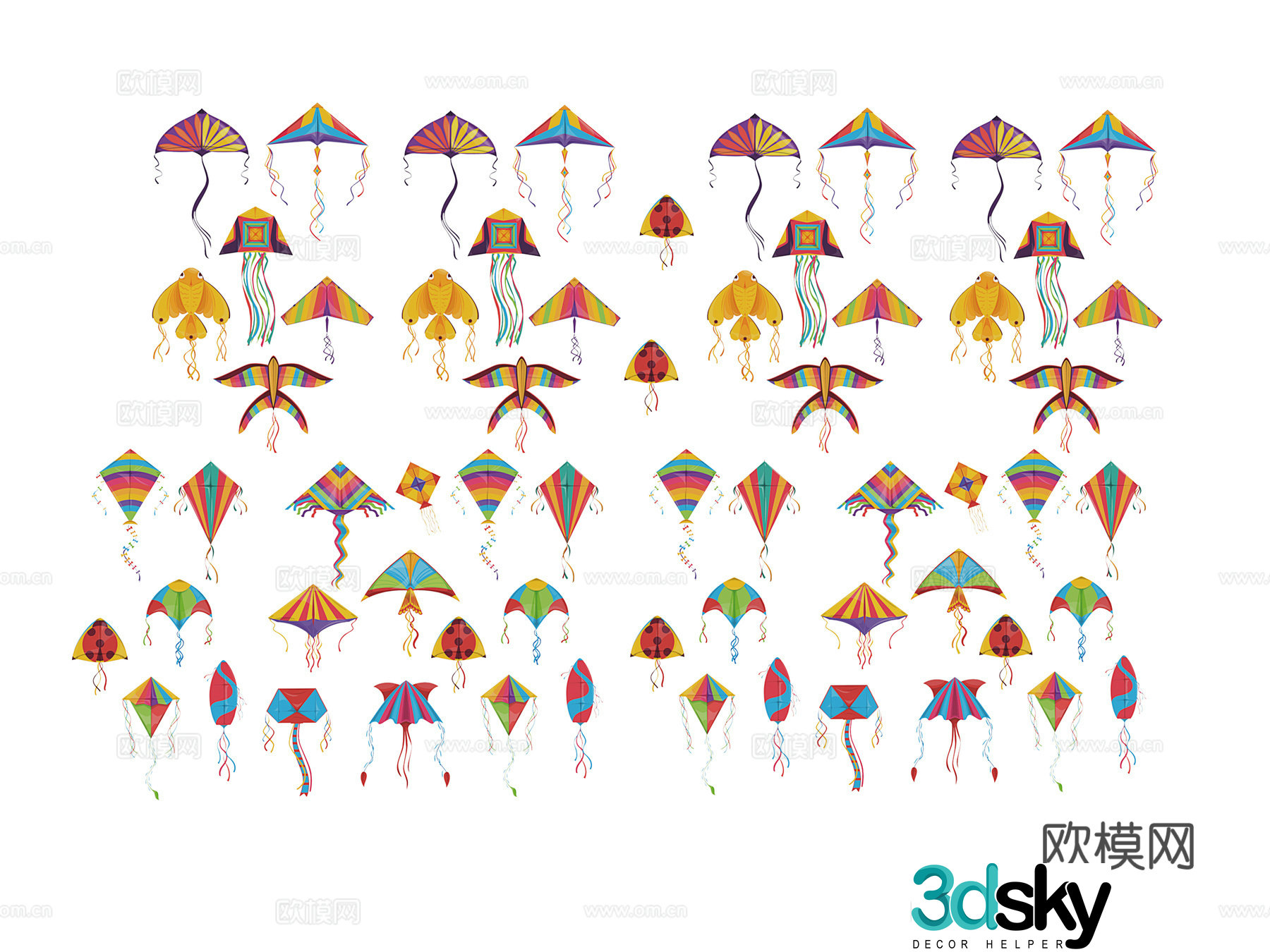 toy kite 3d model