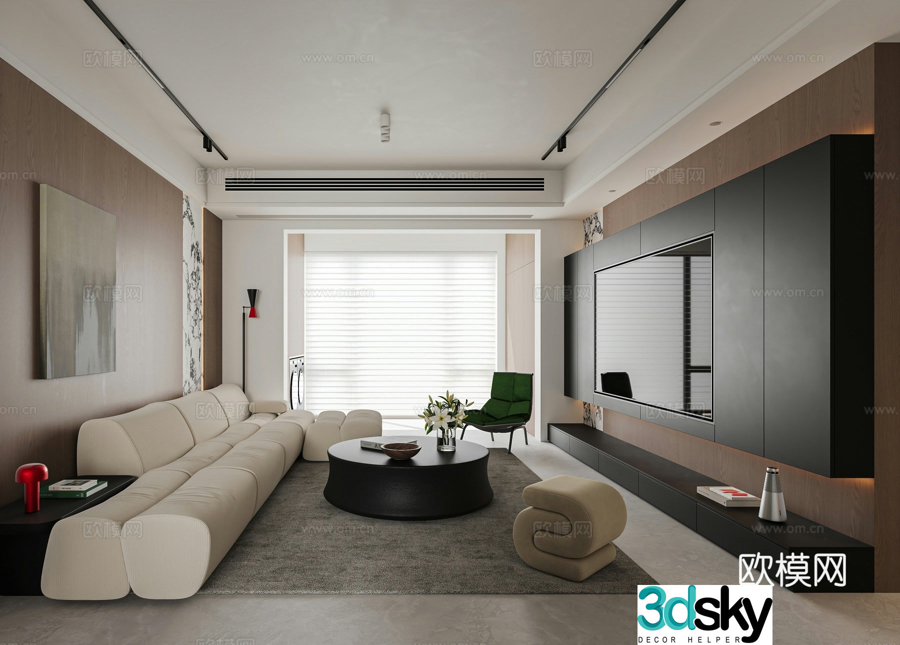 Italian restaurant 3d model