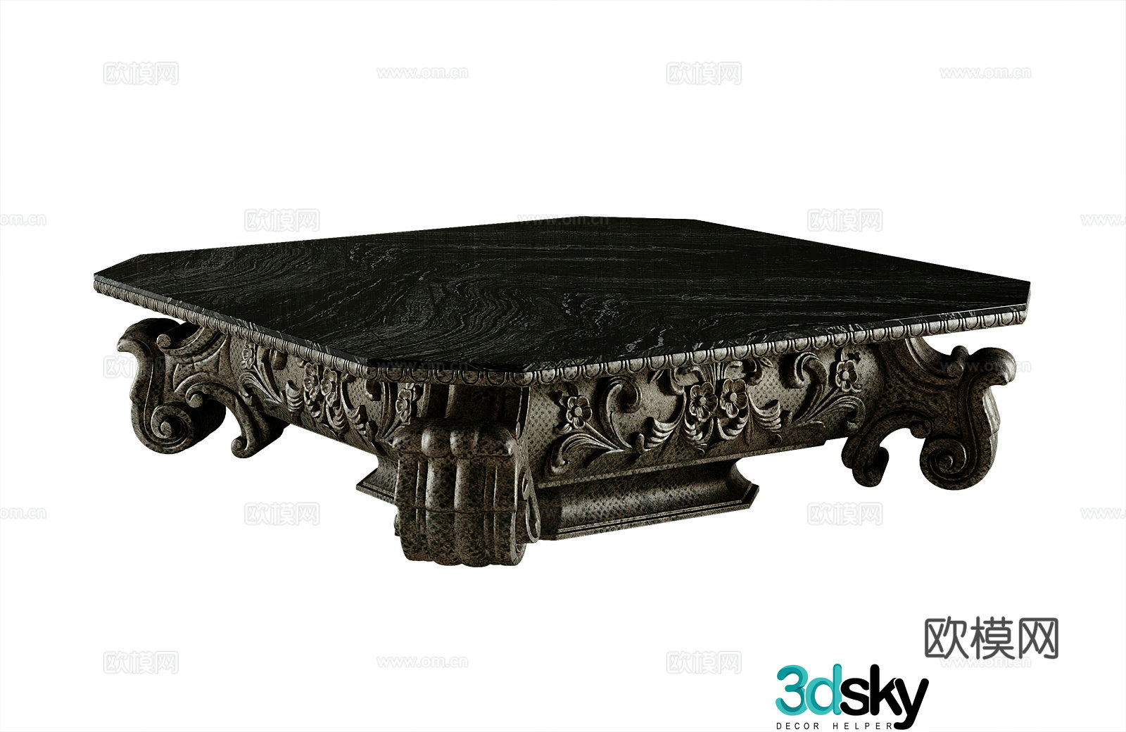 American coffee table 3d model