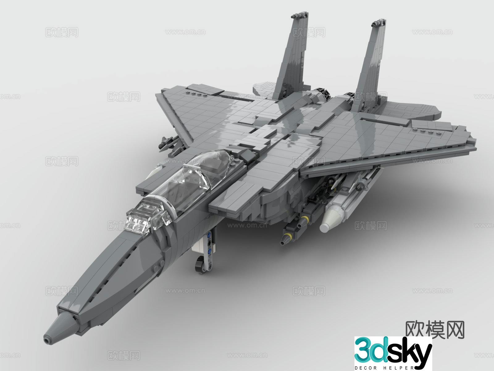 LEGO LEGO toys building block aircraft F15 fighter 3d model
