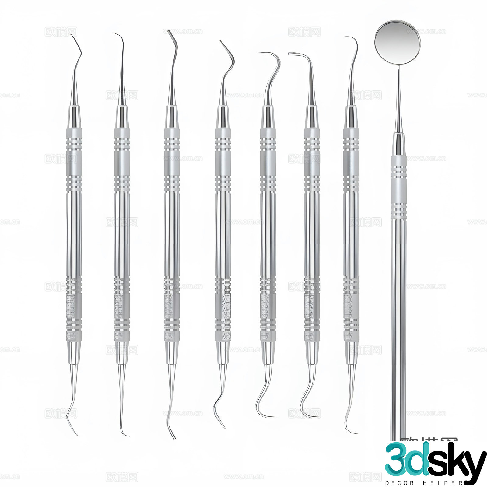 Dentist tools 3d model
