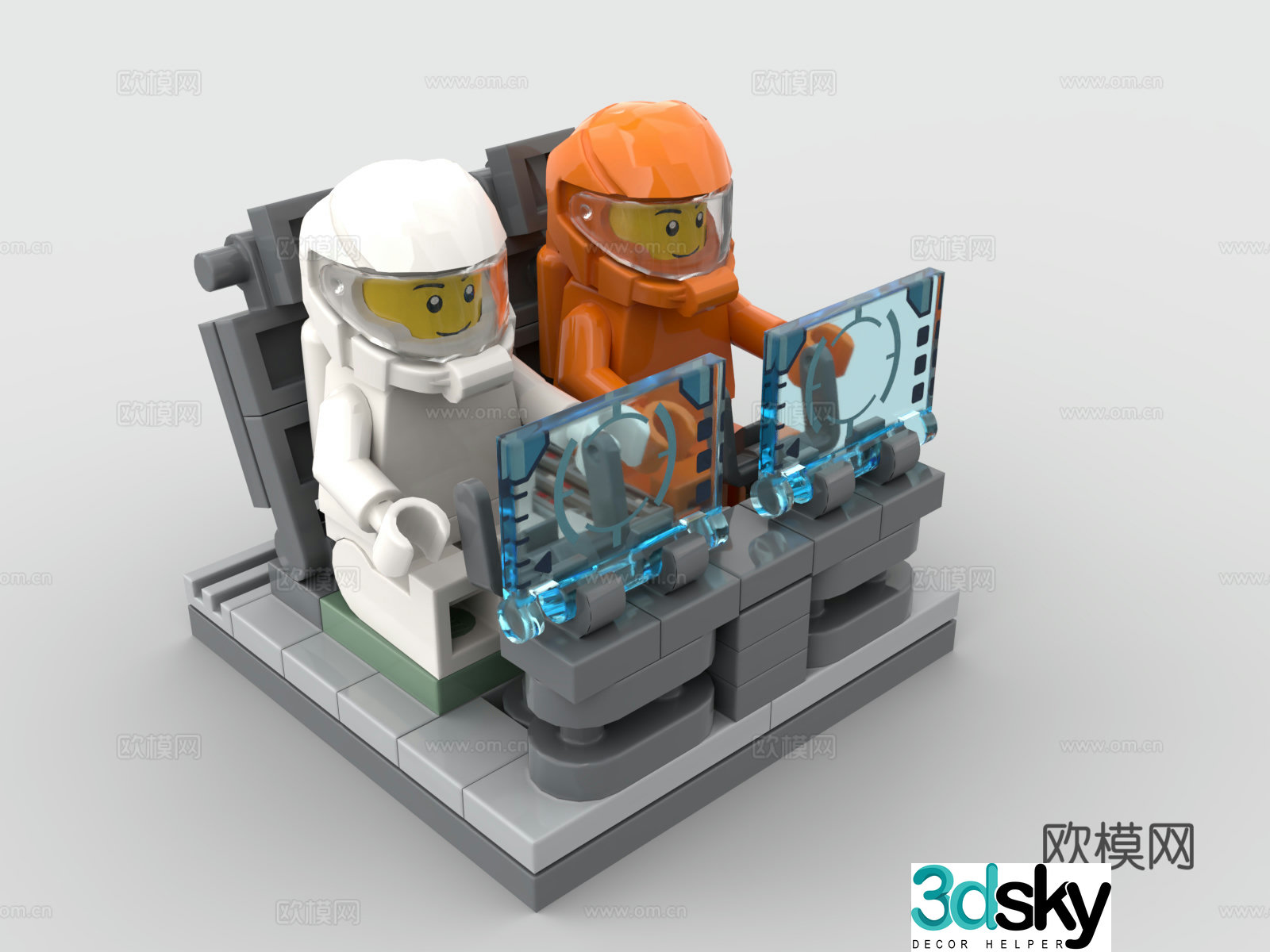 LEGO LEGO toys building blocks spacecraft console 3d model