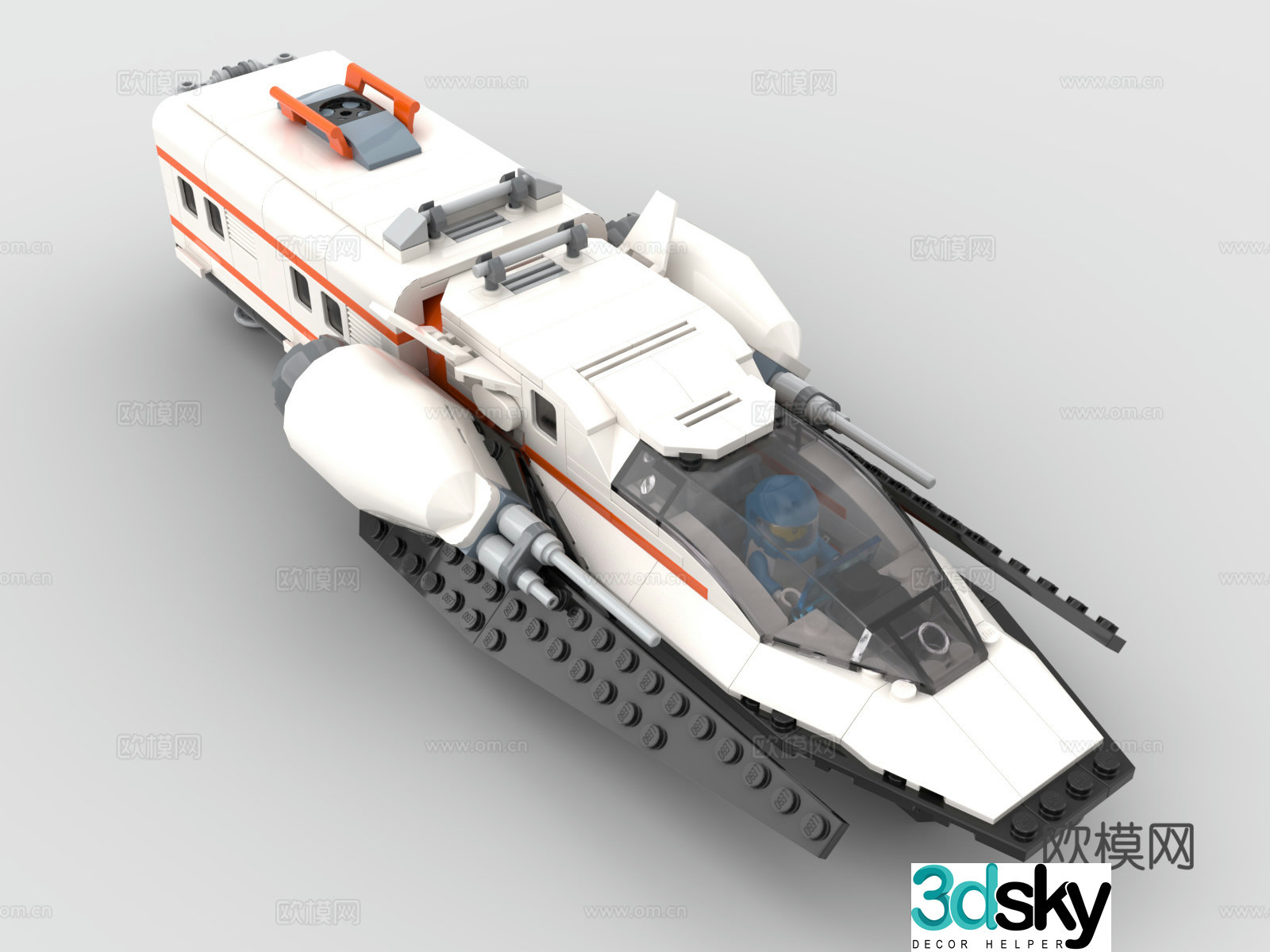 LEGO LEGO toys building blocks future tank sci-fi tank 3d model