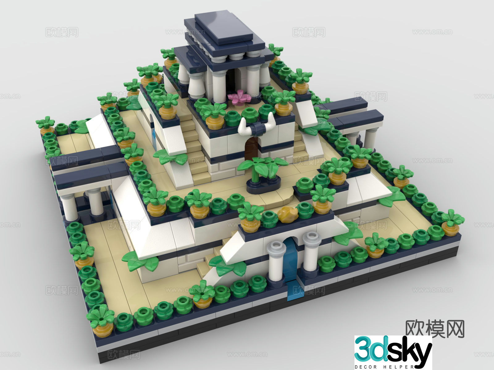 LEGO LEGO toys building blocks Marduk Temple 3D model