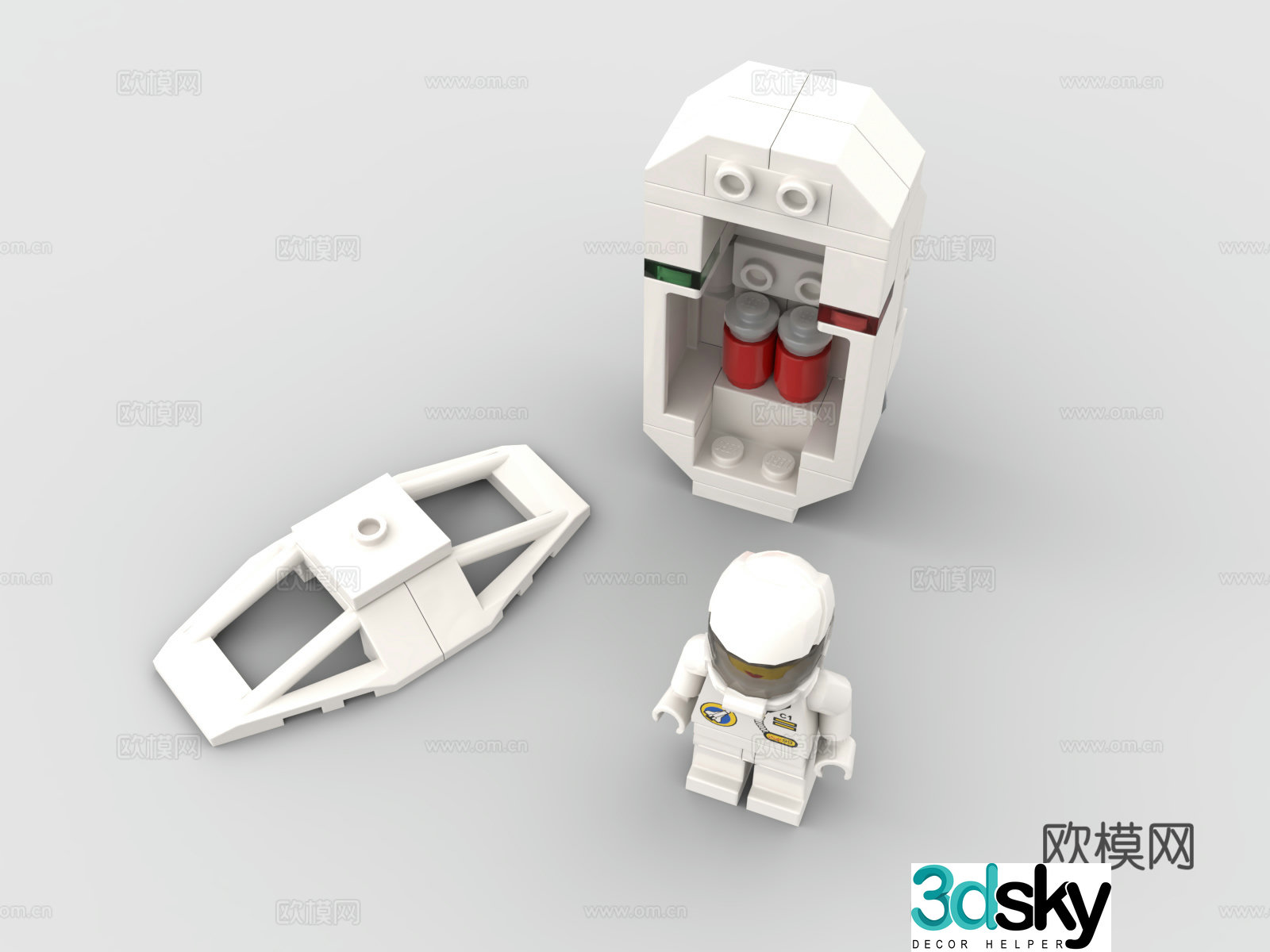 LEGO LEGO toys building blocks escape cabin 3d model