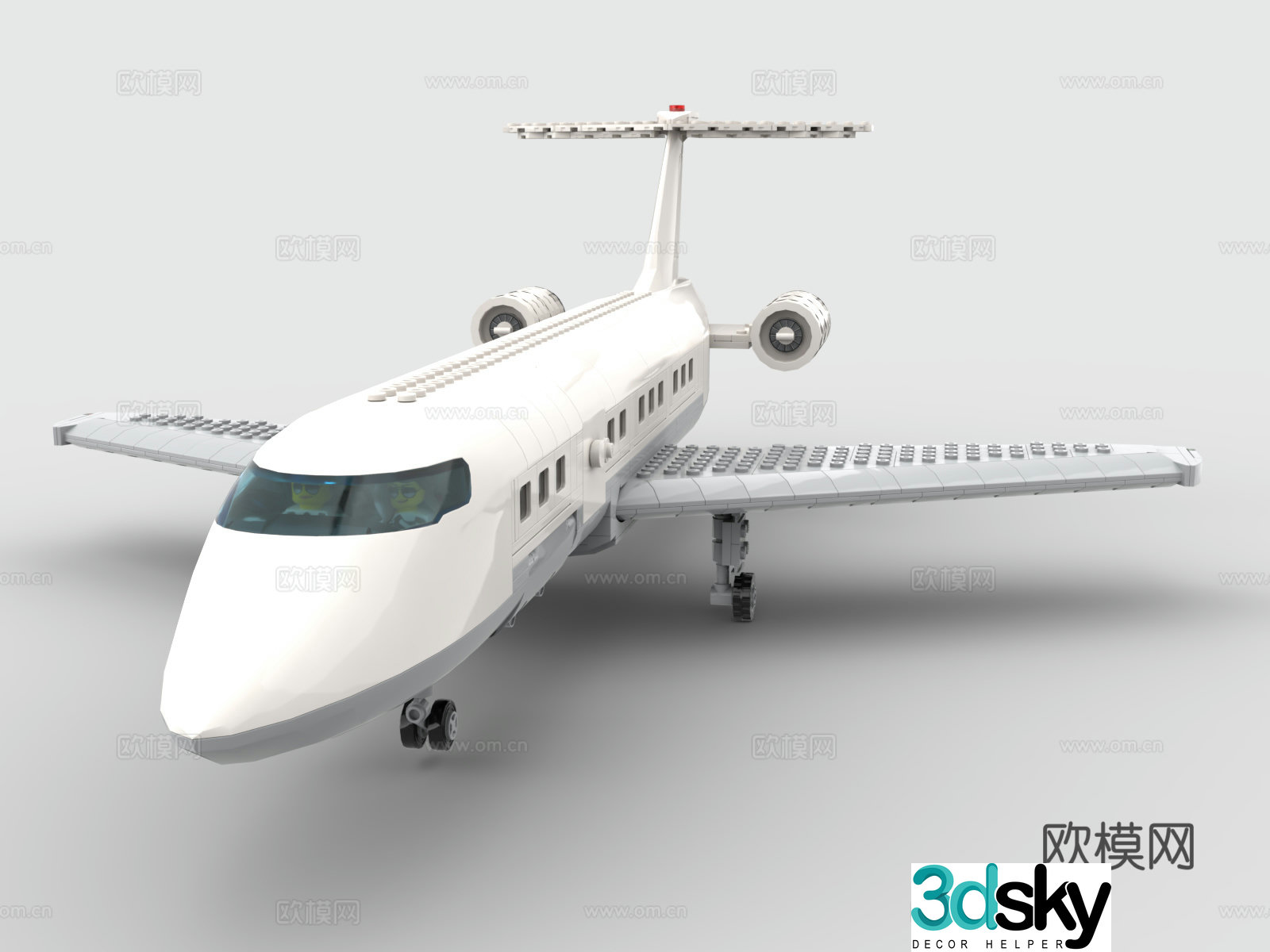 LEGO LEGO toys building block airplane fighter 3d model