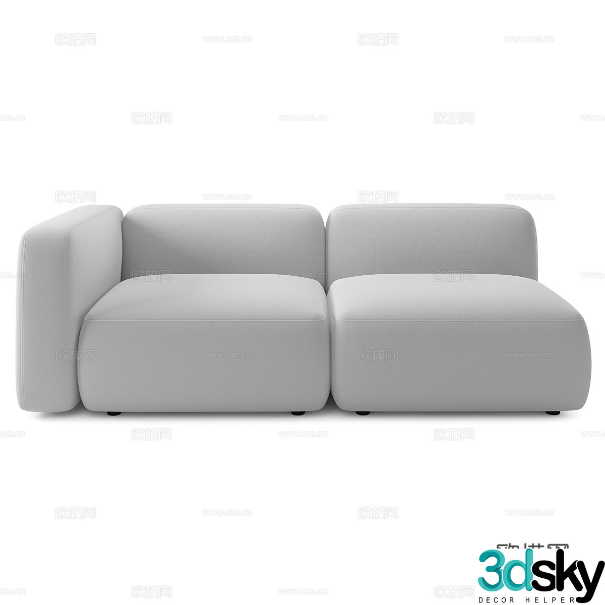 Modern love sofa 3d model