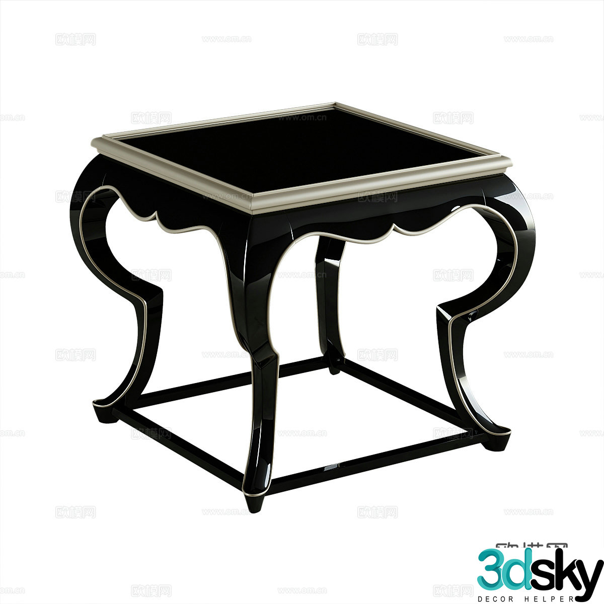 New Chinese style side table 3D model