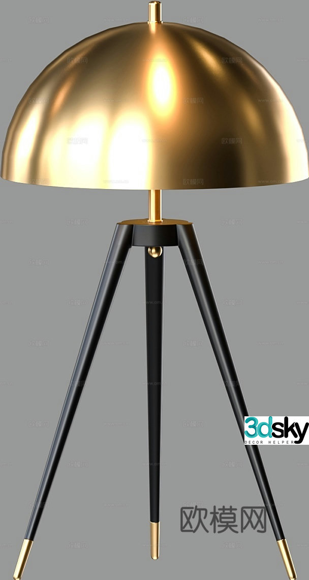 Modern floor lamp 3d model