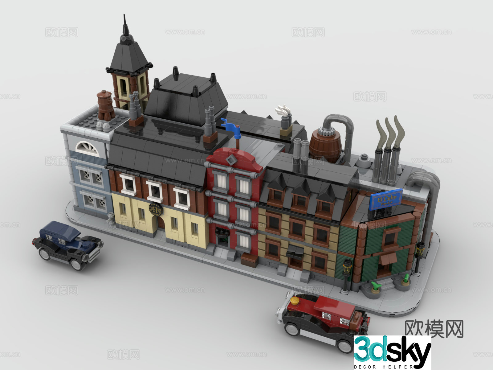 Lego LEGO toys building blocks steampunk factory building 3d model