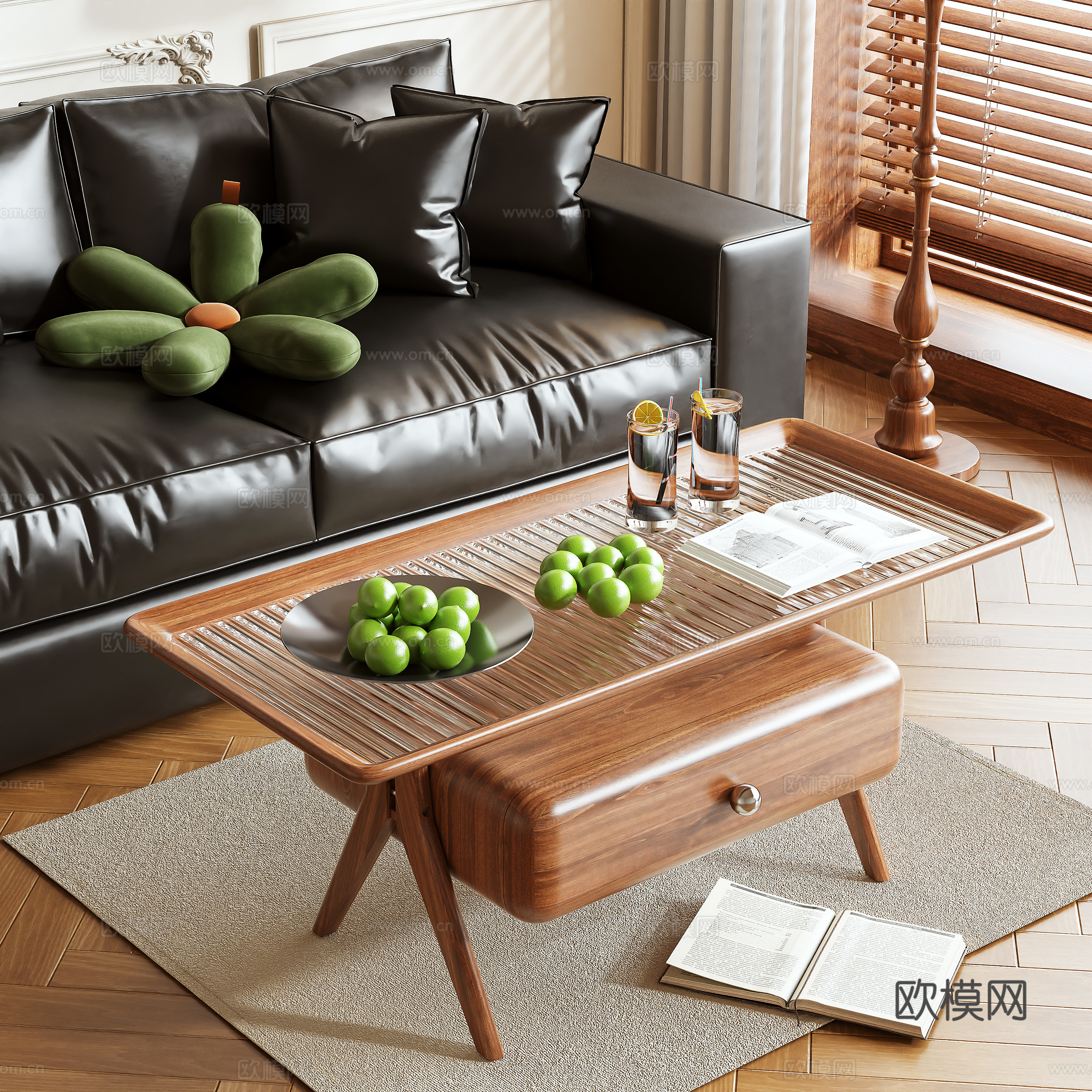 Medieval style coffee table 3D model