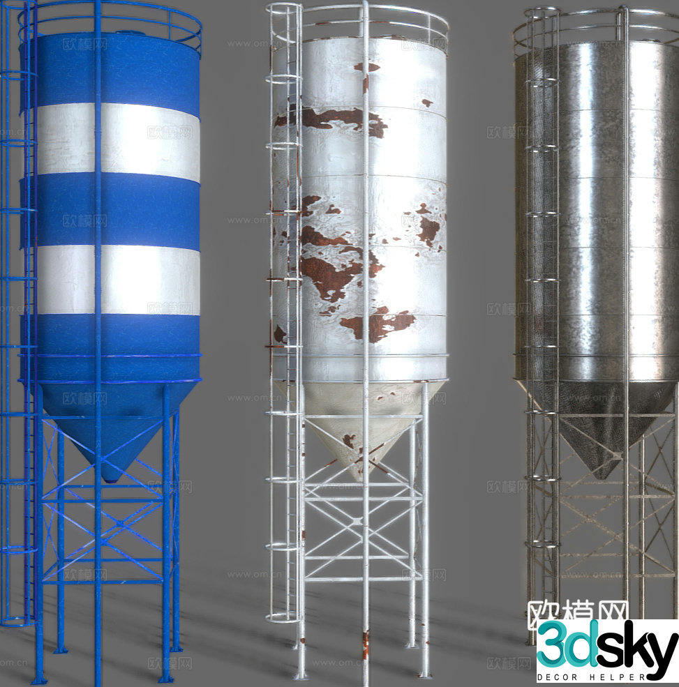 Industrial equipment mortar mixer cement mortar mixer 3d model