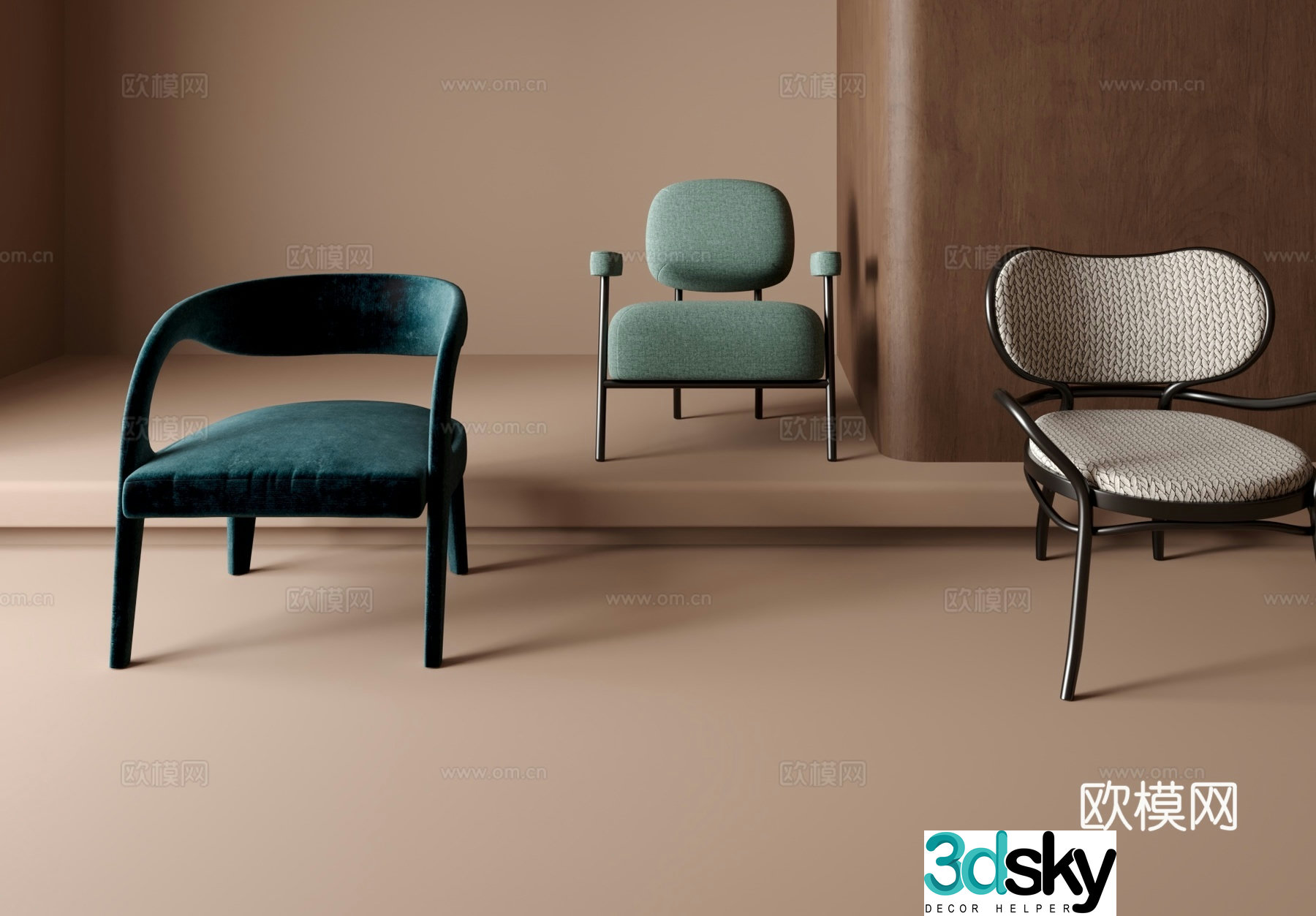 Leisure chair sofa chair 3d model