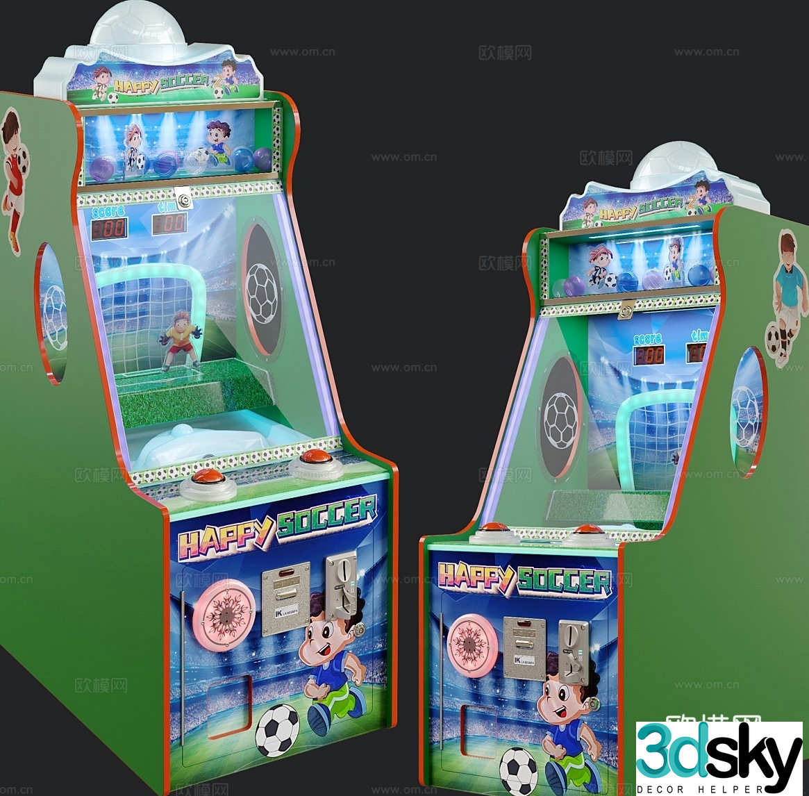 Arcade Game Console Free 3d Model
