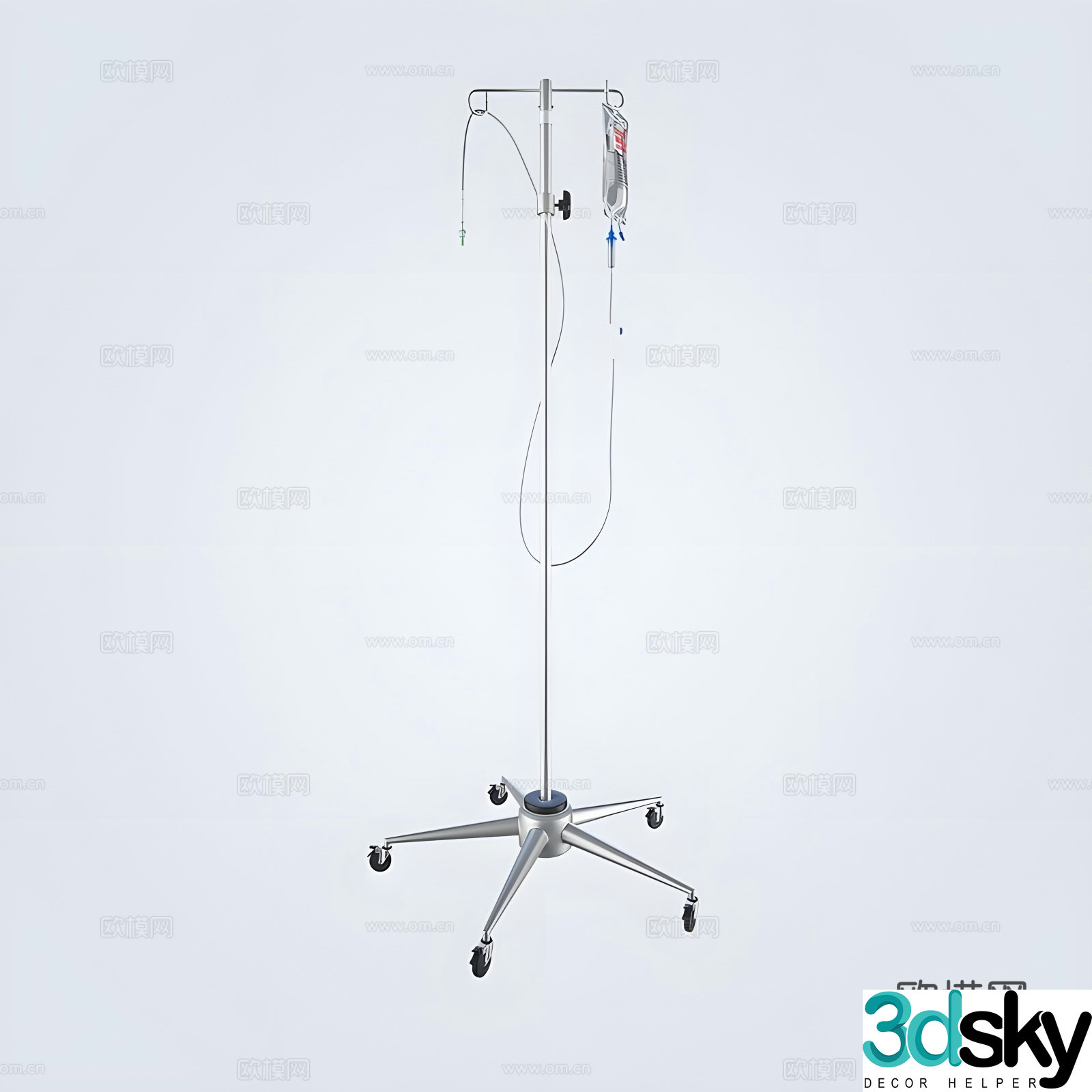 Stent Bag Infusion Stand Medical Equipment 3D Model